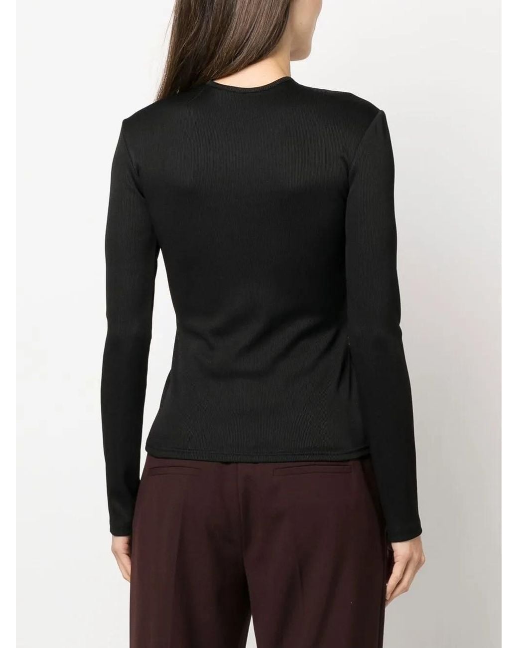 Christopher Esber Black Cut-out Long Sleeve Top
