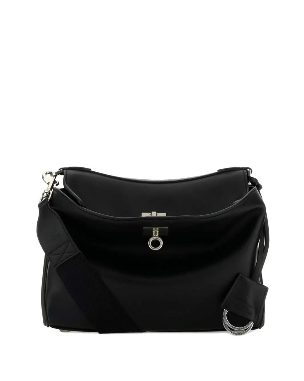 Balenciaga Black Leather Small Rodeo Messenger Crossbody Bag for men