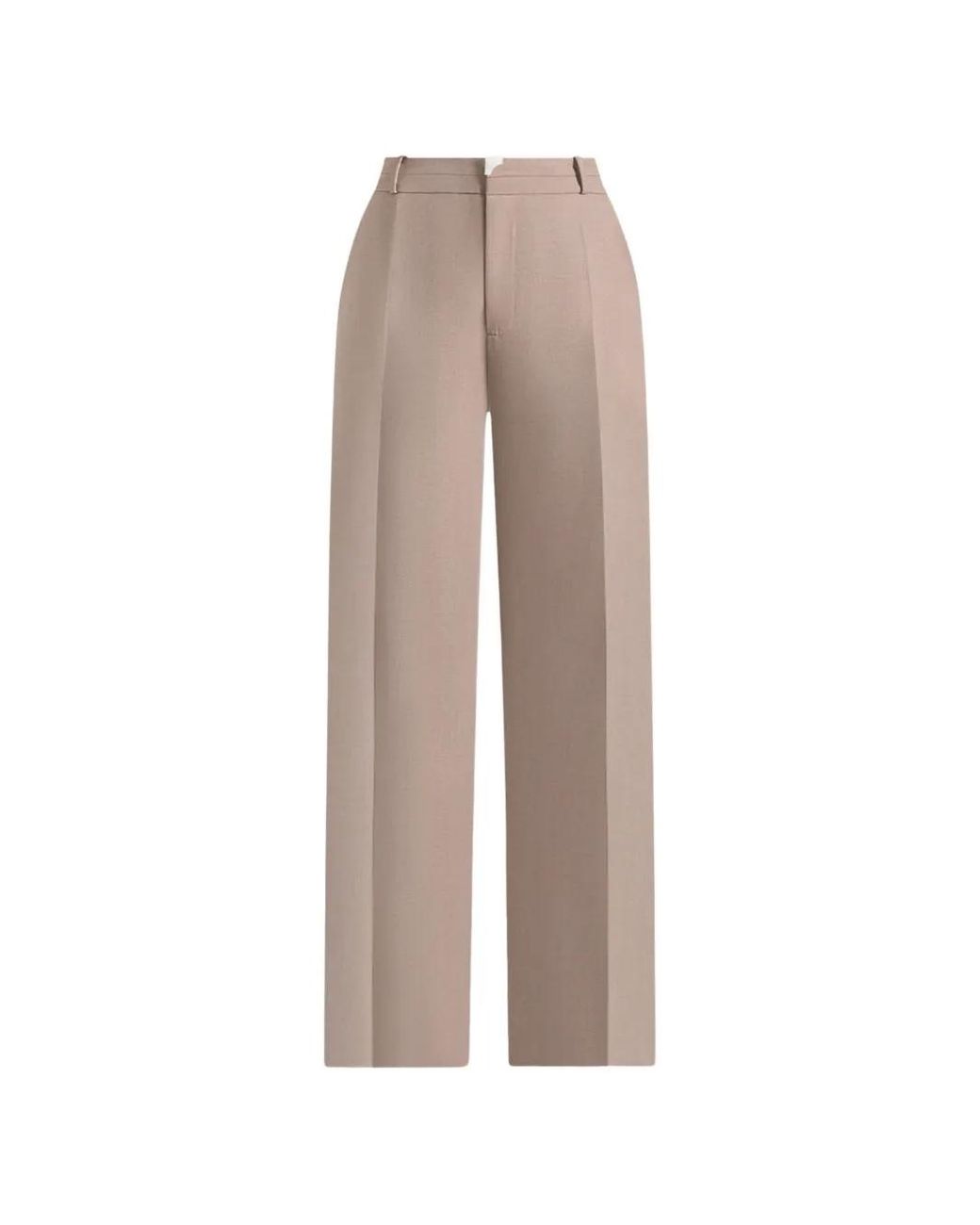 Manière De Voir Natural Doria Tailored Trousers With Waistband Detail