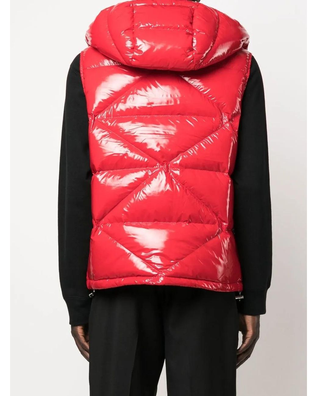 Philipp Plein Red Quilted Padded Gilet for men