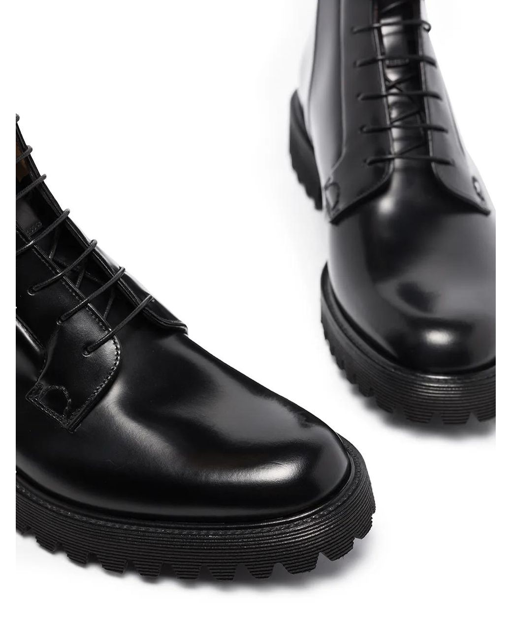 Church's Black Alexandra Flat Combat Boots