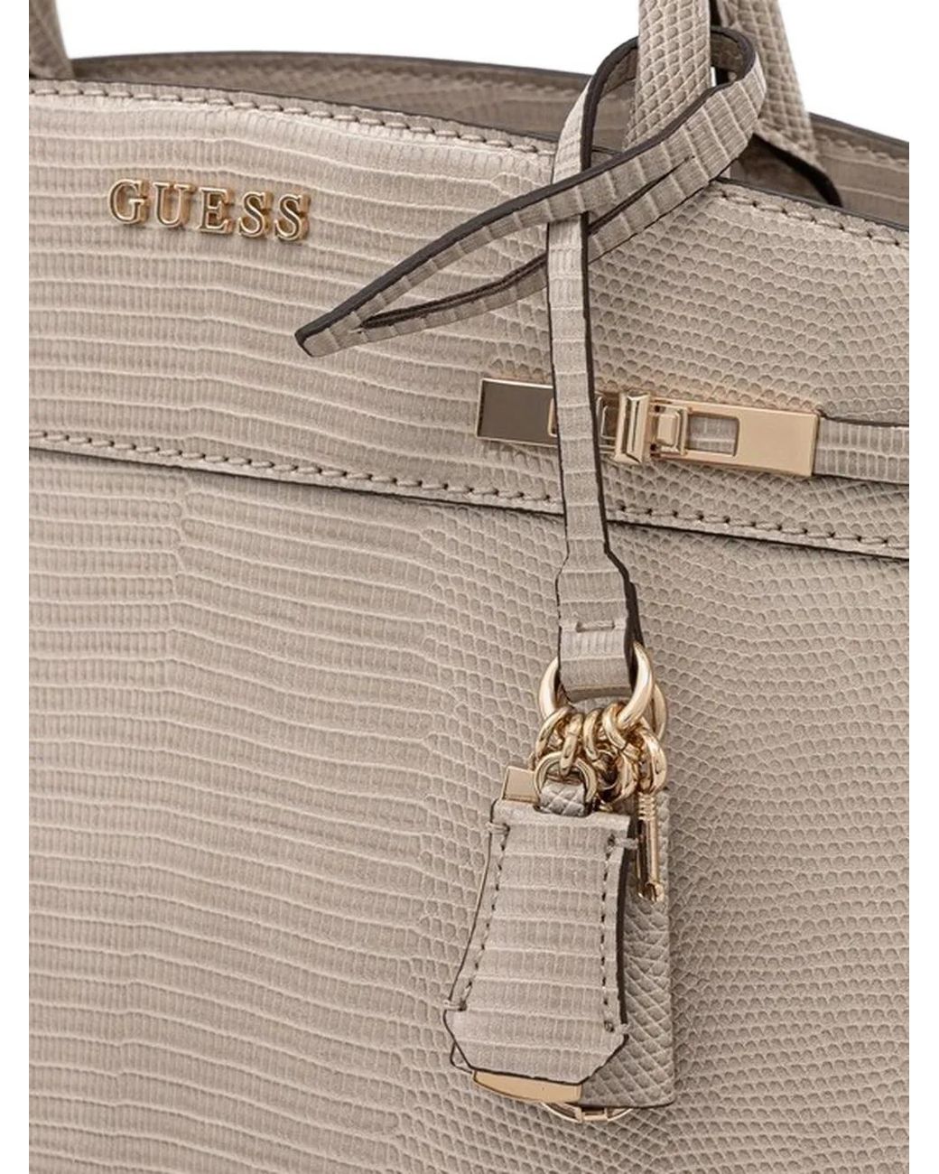 Guess Natural Melinda Animal-Print Handbag
