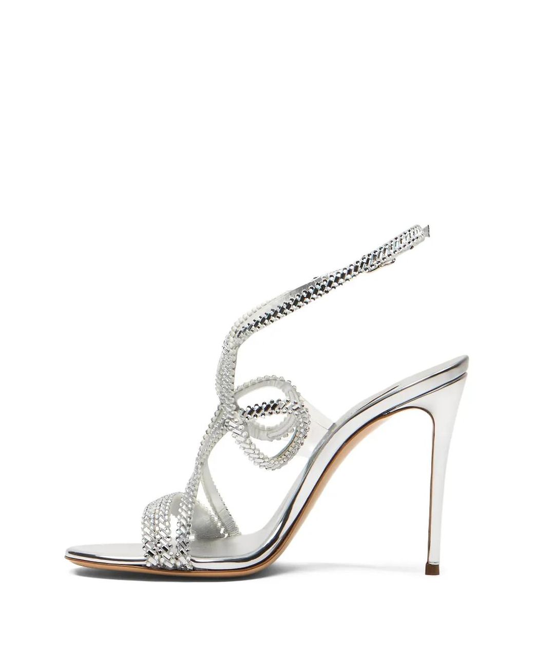 Casadei White Josephine Julia Embellished Sandals