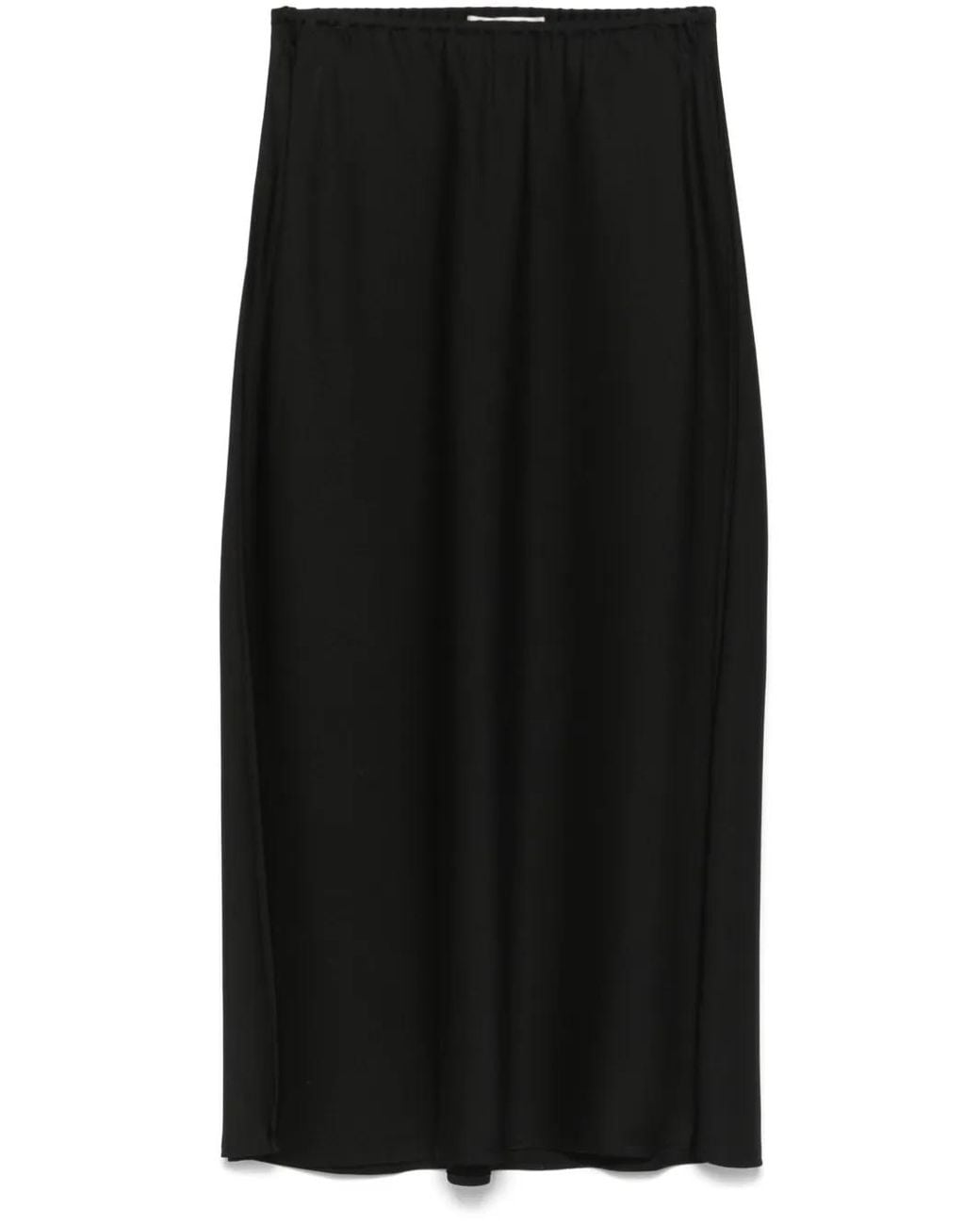 Lisa Yang Black Silk Midi Skirt
