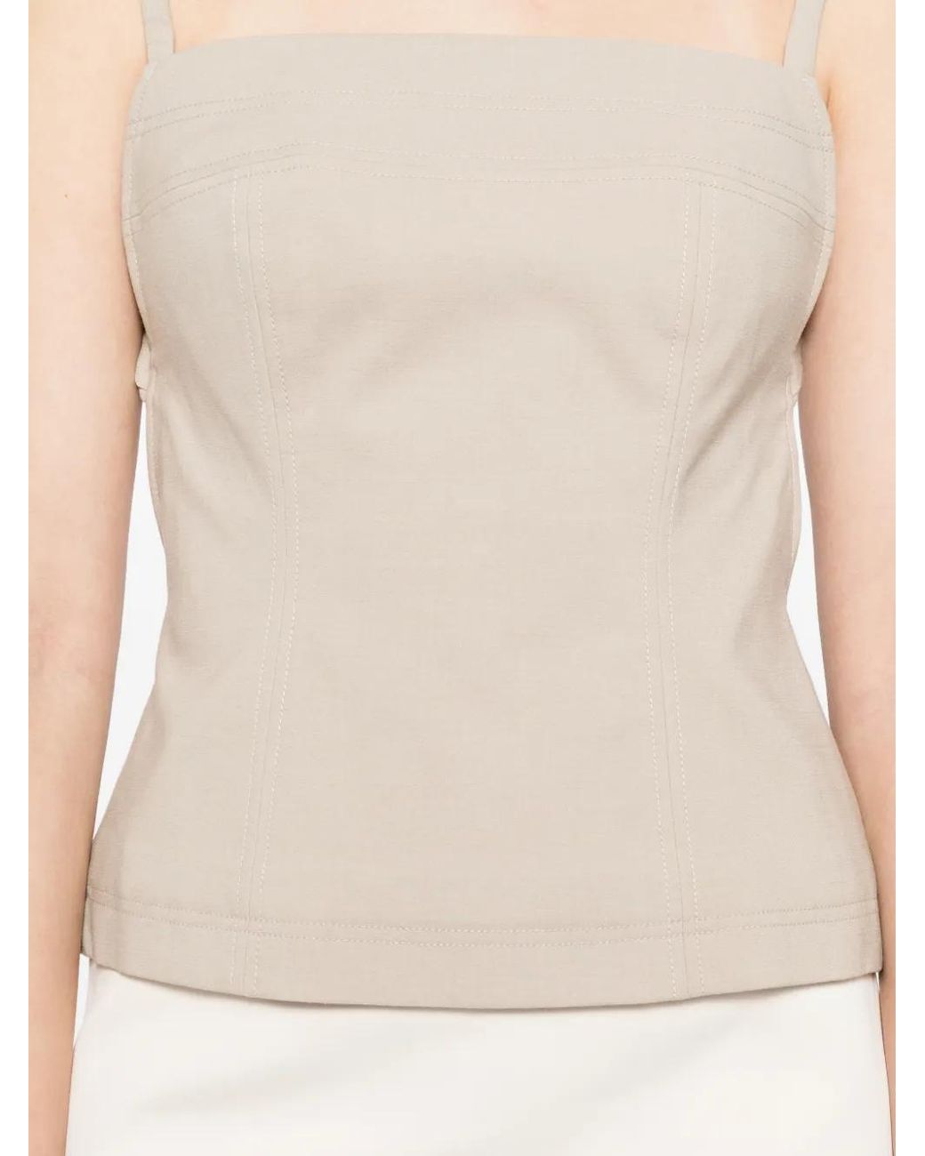 Acler White Folie Top