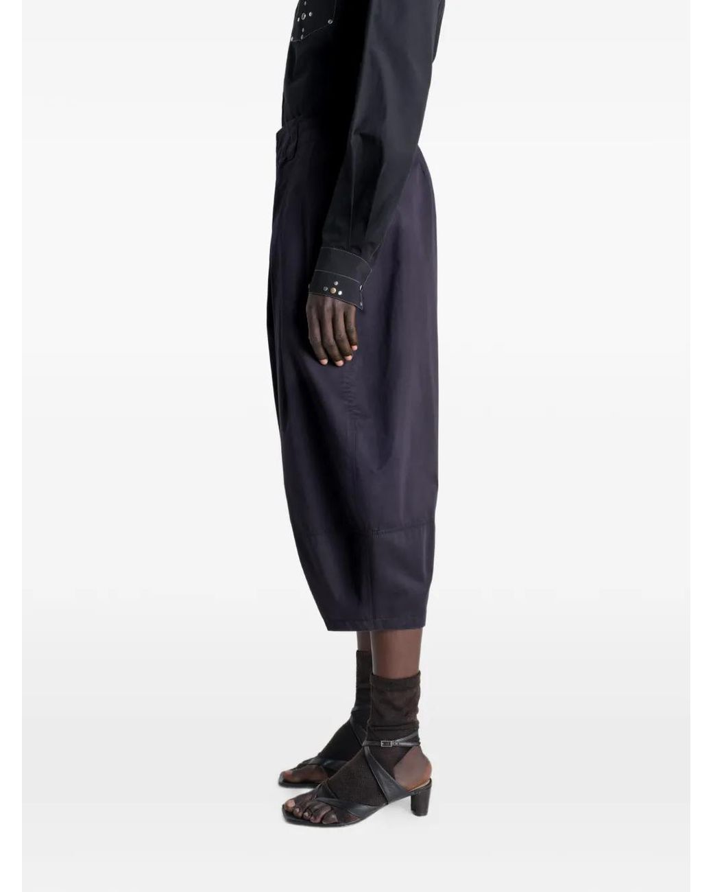 Lemaire Blue Balloon Cut Bermudas Short