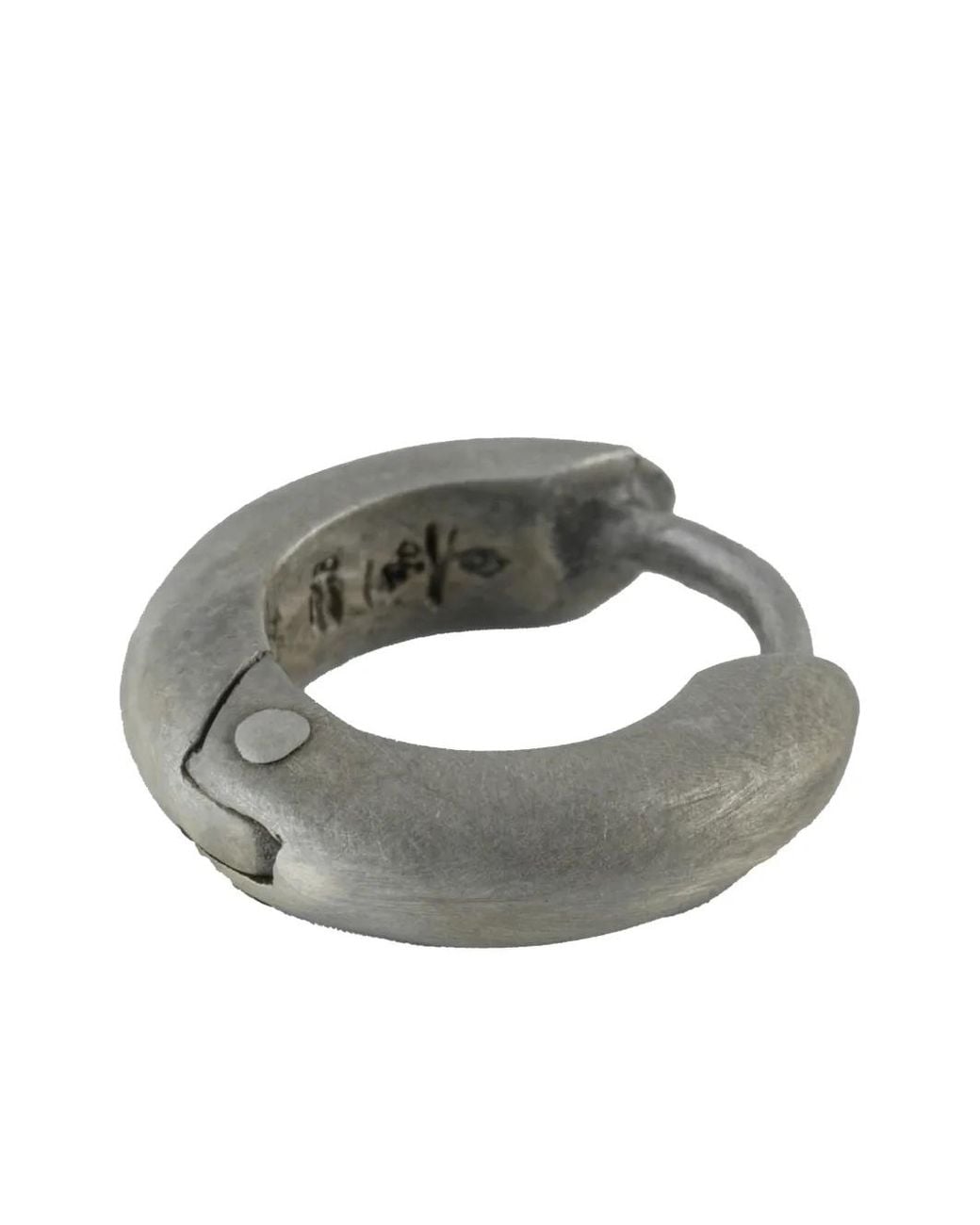 Parts Of 4 Gray V2 Hoop Earring