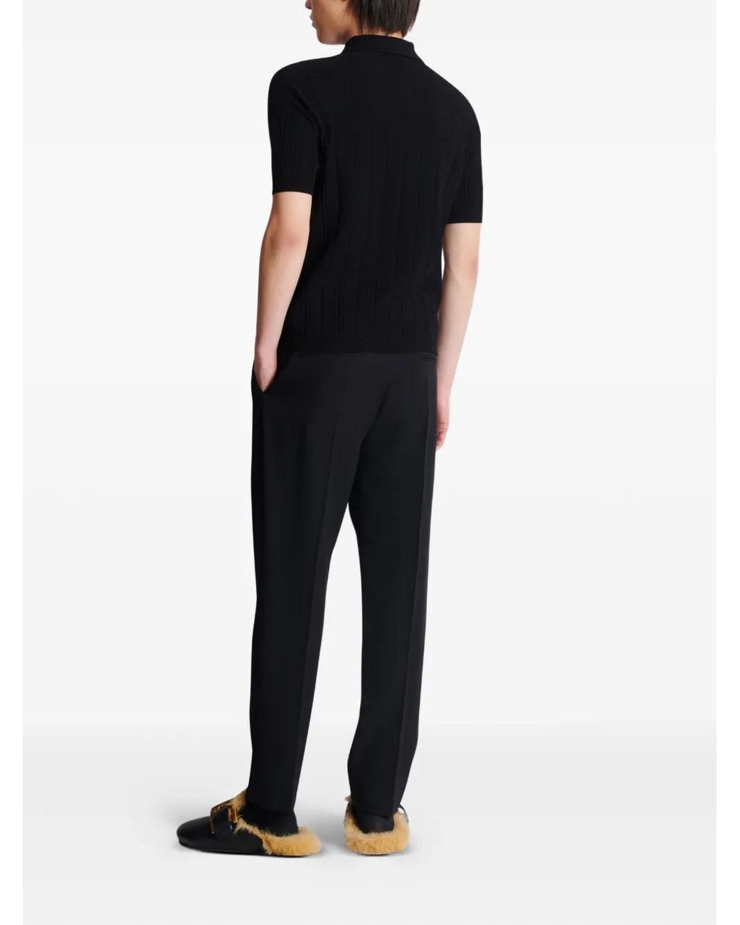 Polo di Balmain in Black da Uomo
