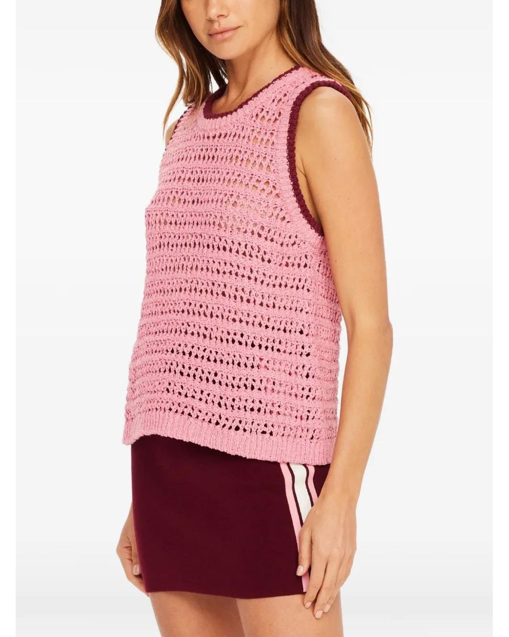 The Upside Pink Bahia Koby Knitted Tank Top