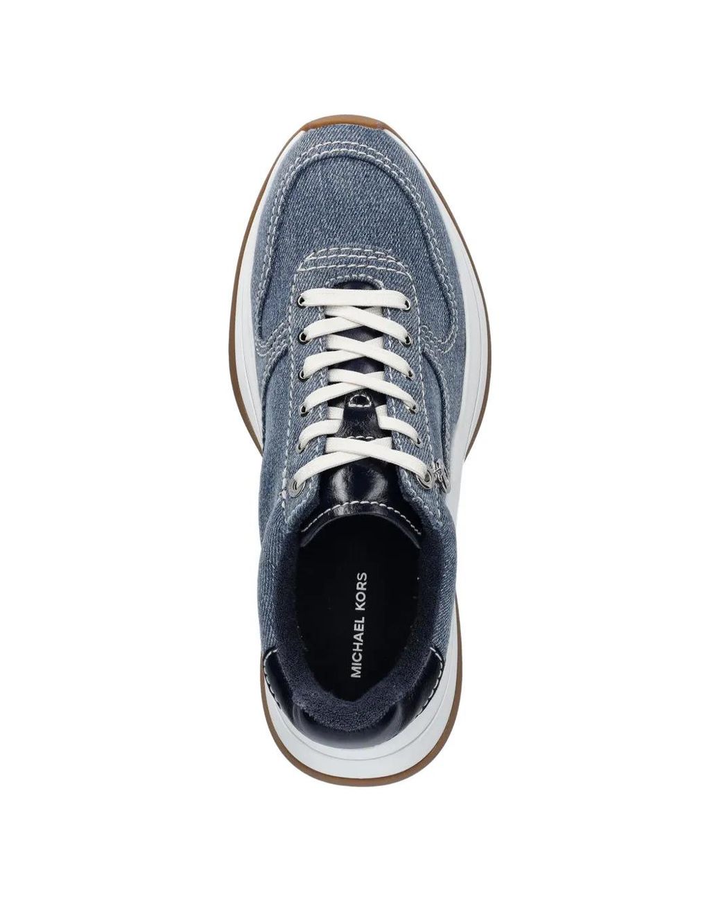 Baskets Arla En Jean À Breloque Logo MICHAEL Michael Kors en coloris Blue