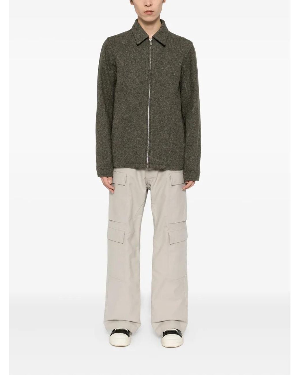 Rick Owens Green Wool Jacket for men