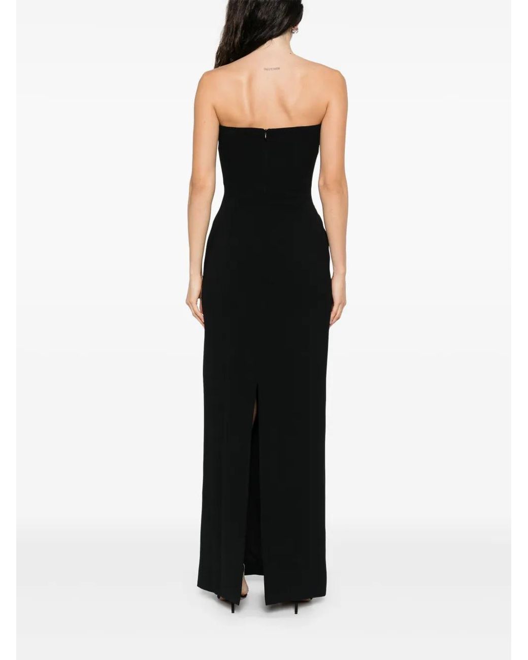 Solace London Black Off-Shoulder Dress