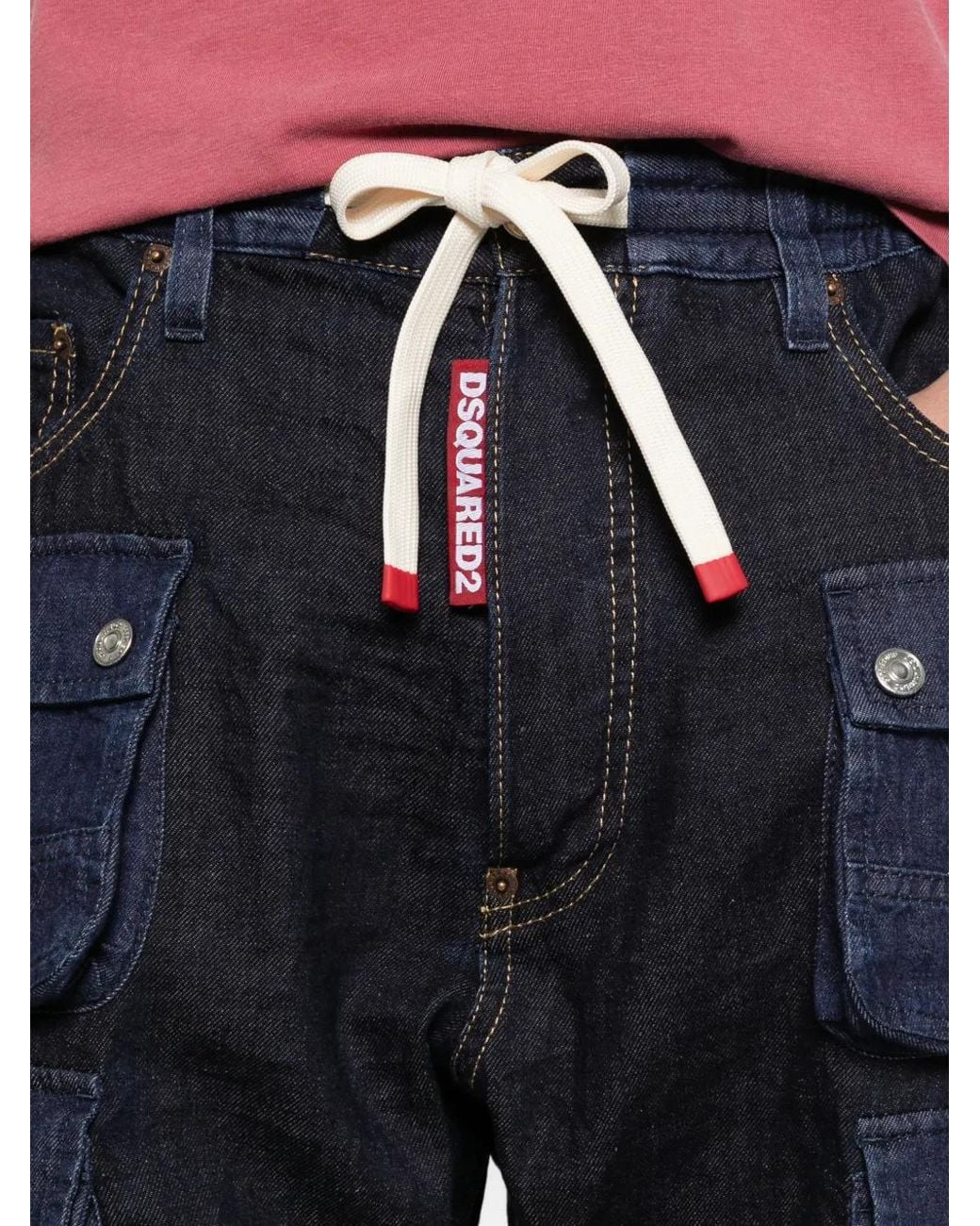 DSquared² Blue Relaxed Fit Denim Jeans for men