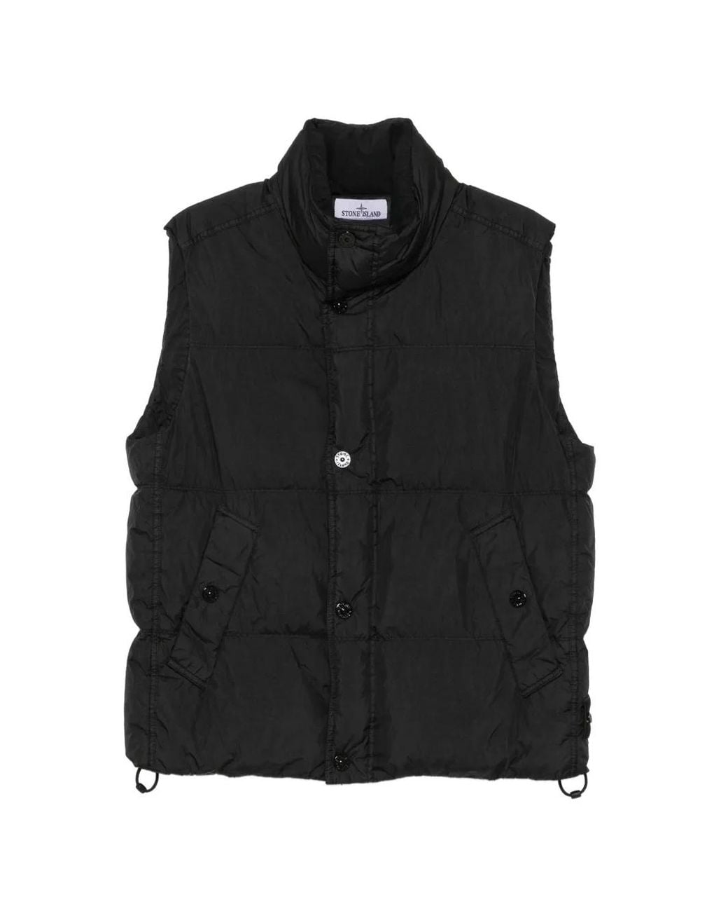 Stone Island Black Jackets for men