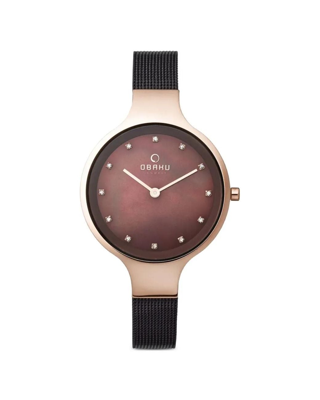 Obaku Brown Classic Mesh 32Mm Watch