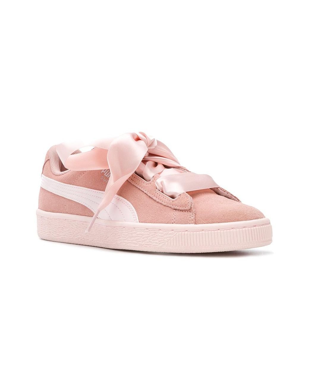 ciclo Mecánicamente Certificado PUMA Ribbon Lace-up Sneakers in Pink | Lyst