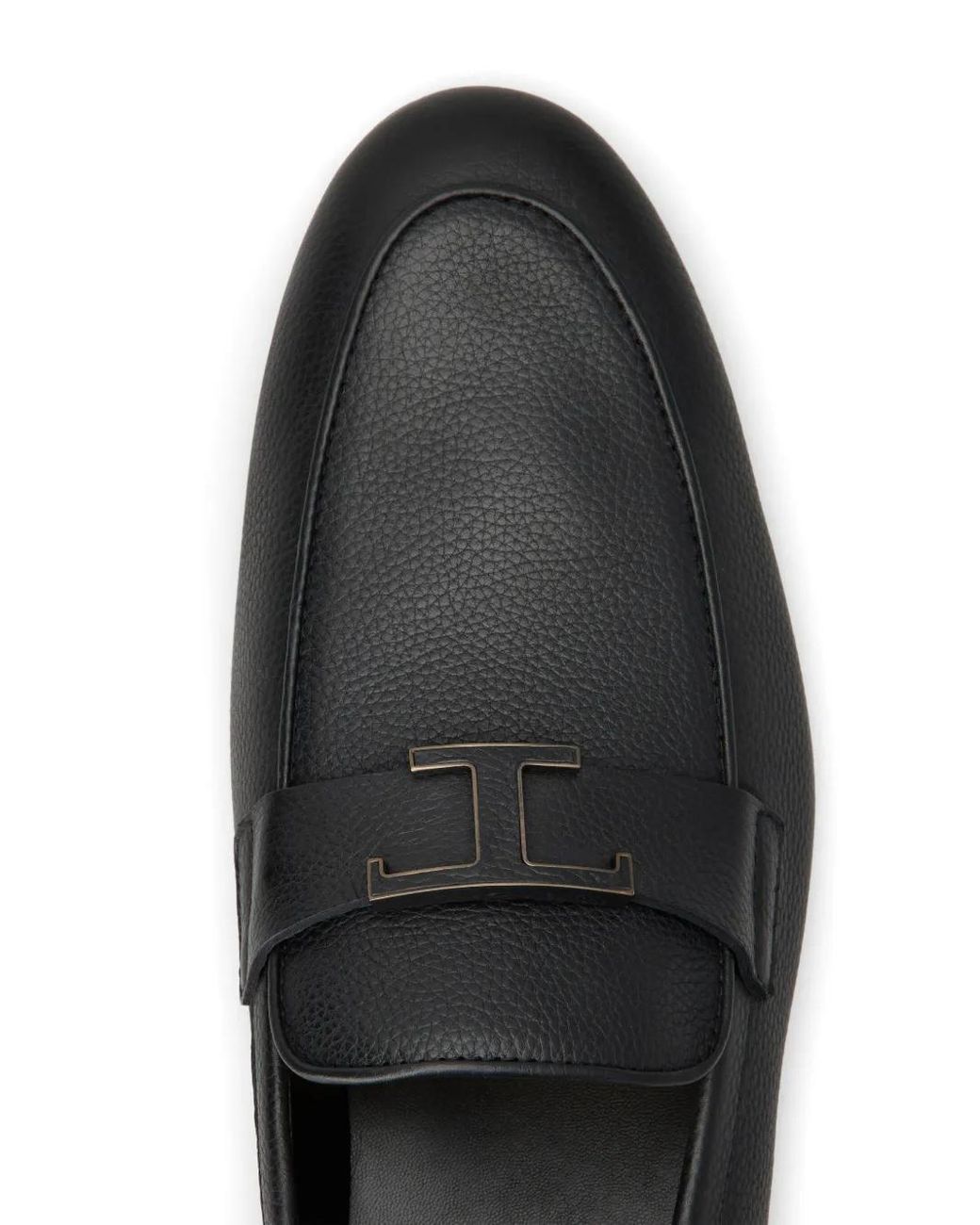 Tod's Black T Timeless Leather Loafers for men