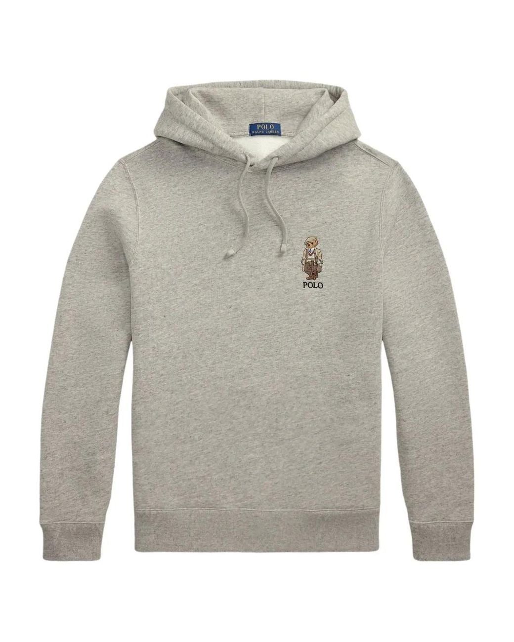 Polo Ralph Lauren Gray Logo-Embroidered Hoodie for men