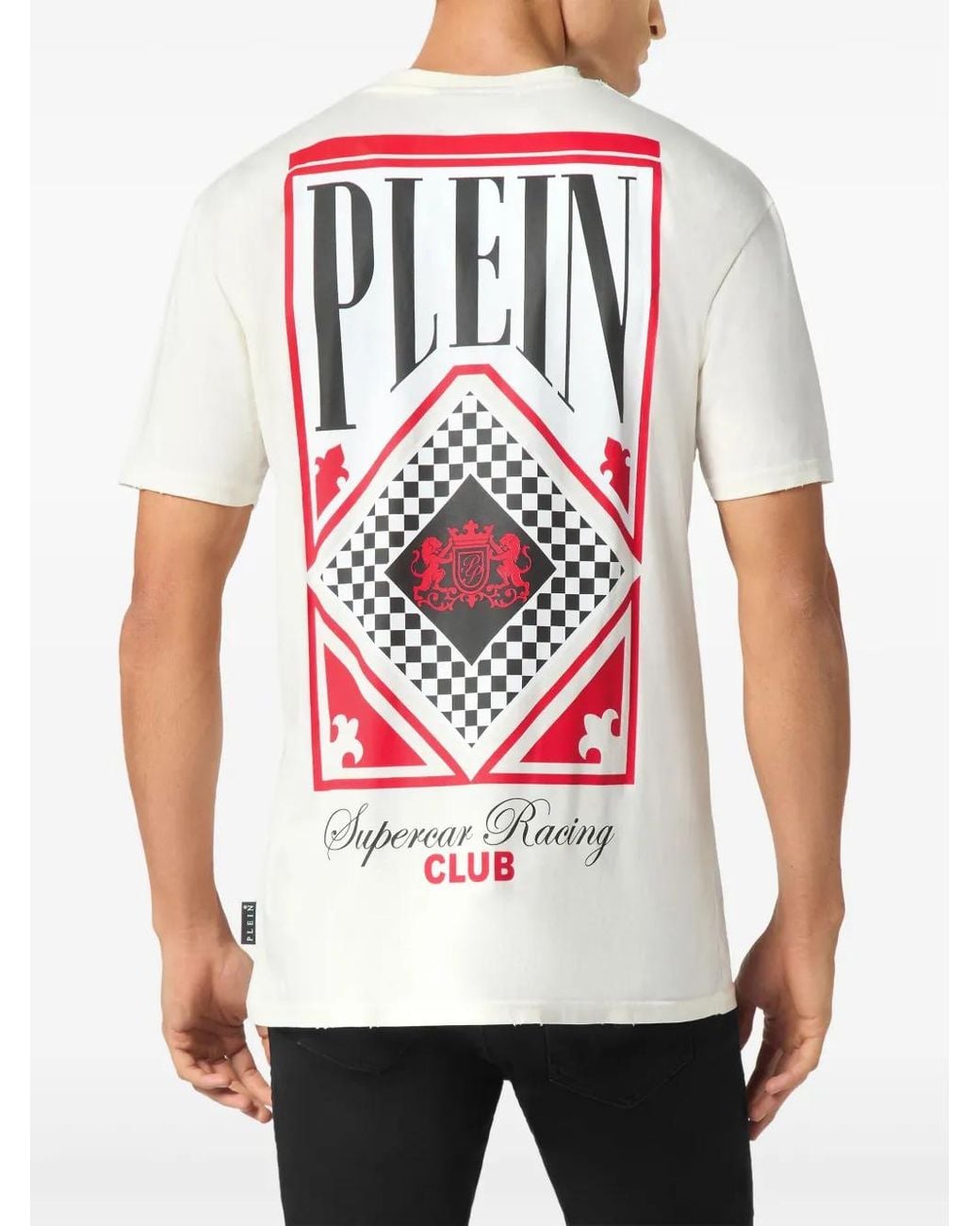 Philipp Plein White Racing Club T-Shirt for men