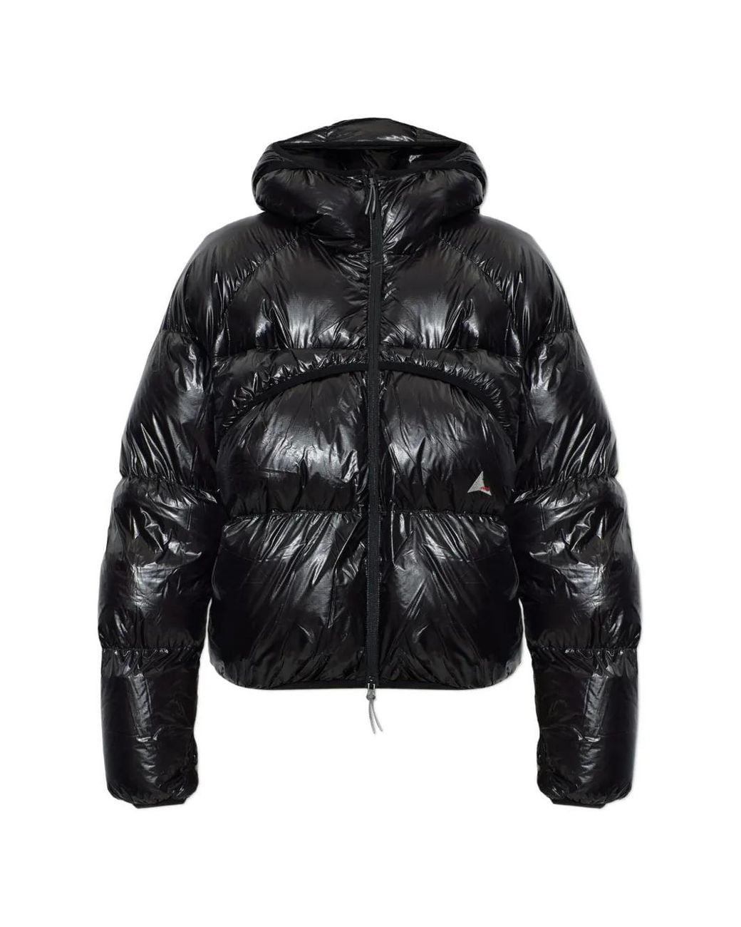 Roa Black Quilted Hooded Jacket