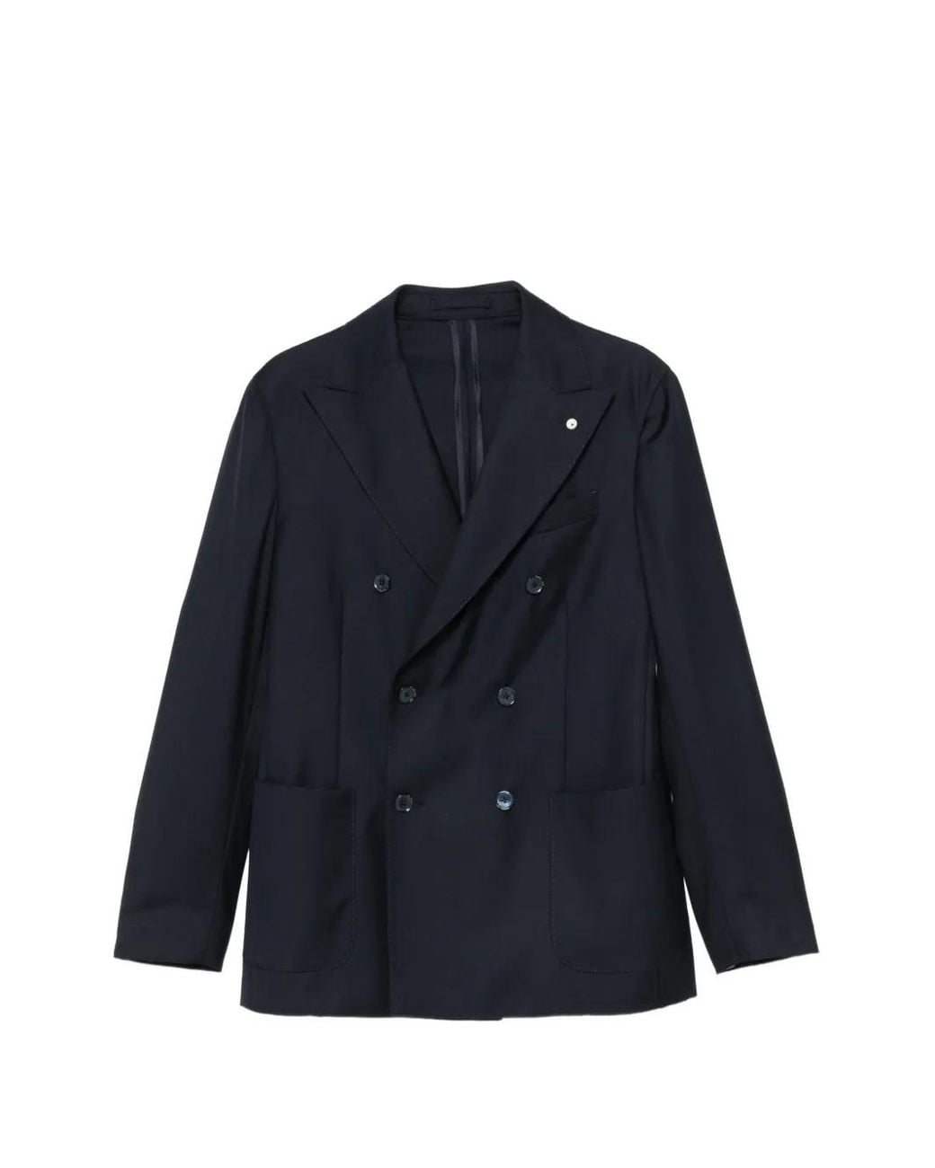 L.b.m. 1911 Blue Blazer Croisé À Revers Pointus for men