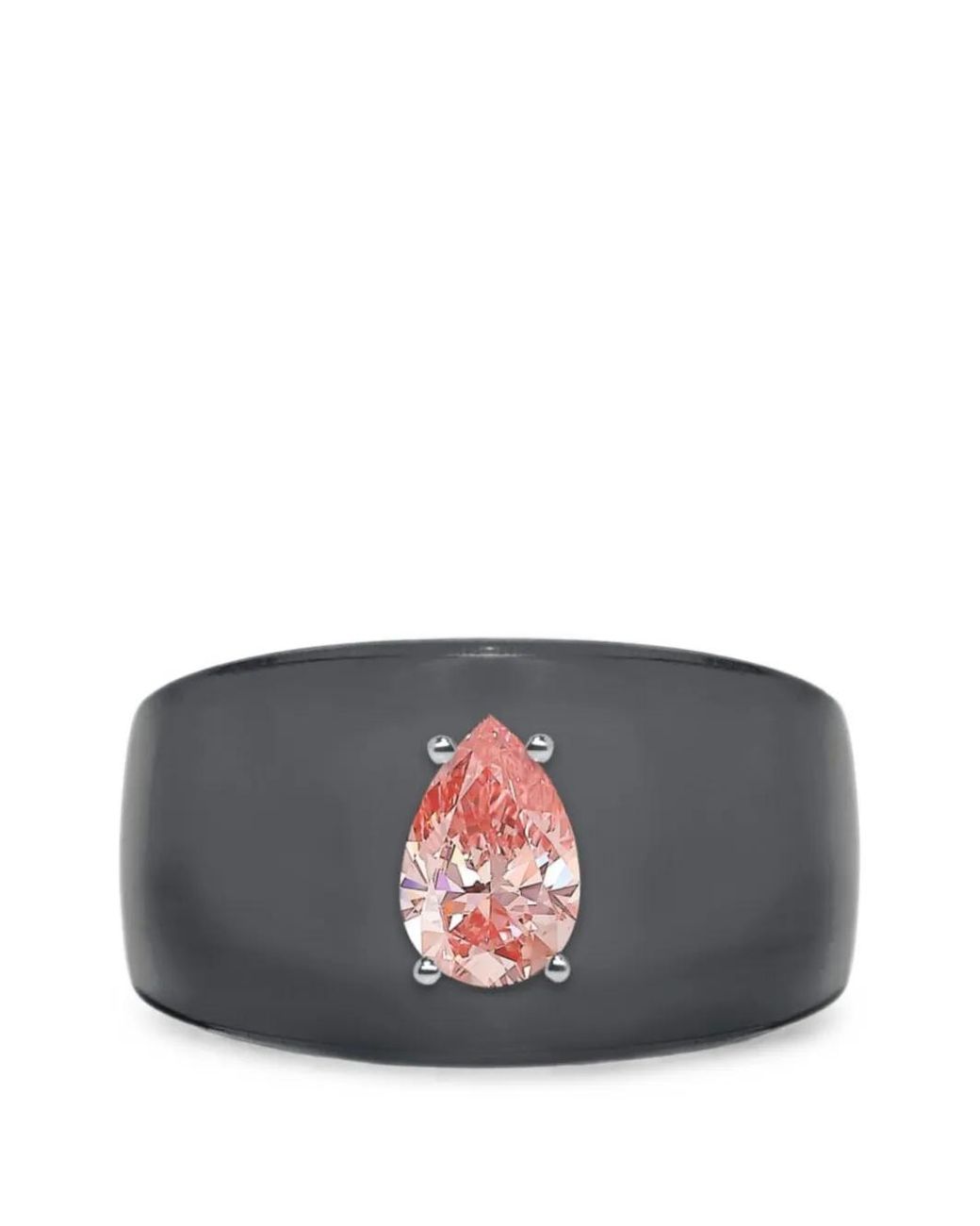 SOLO for Diamonds Gray Pear-Cut Diamond Ring