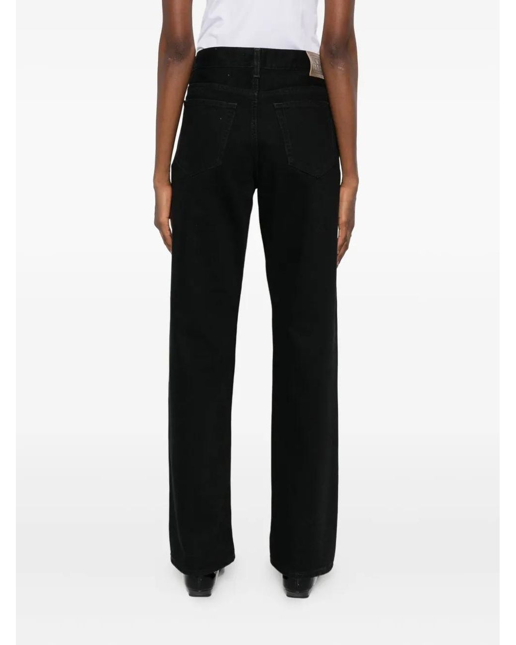Totême Black Low Straight Jeans