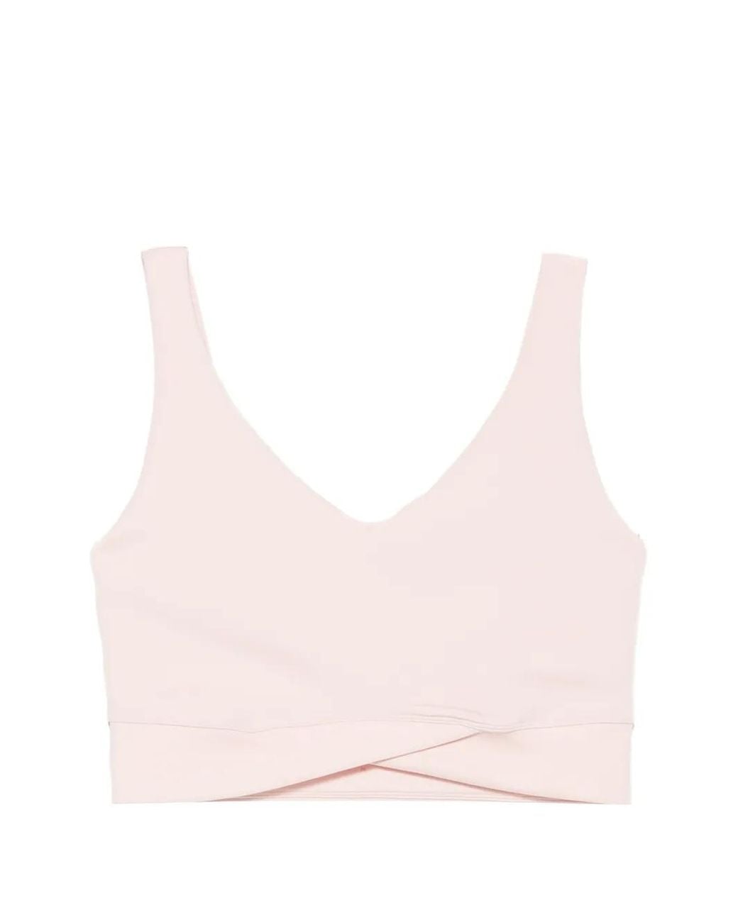 Repetto Pink Crossover V-Neck Sports Bra