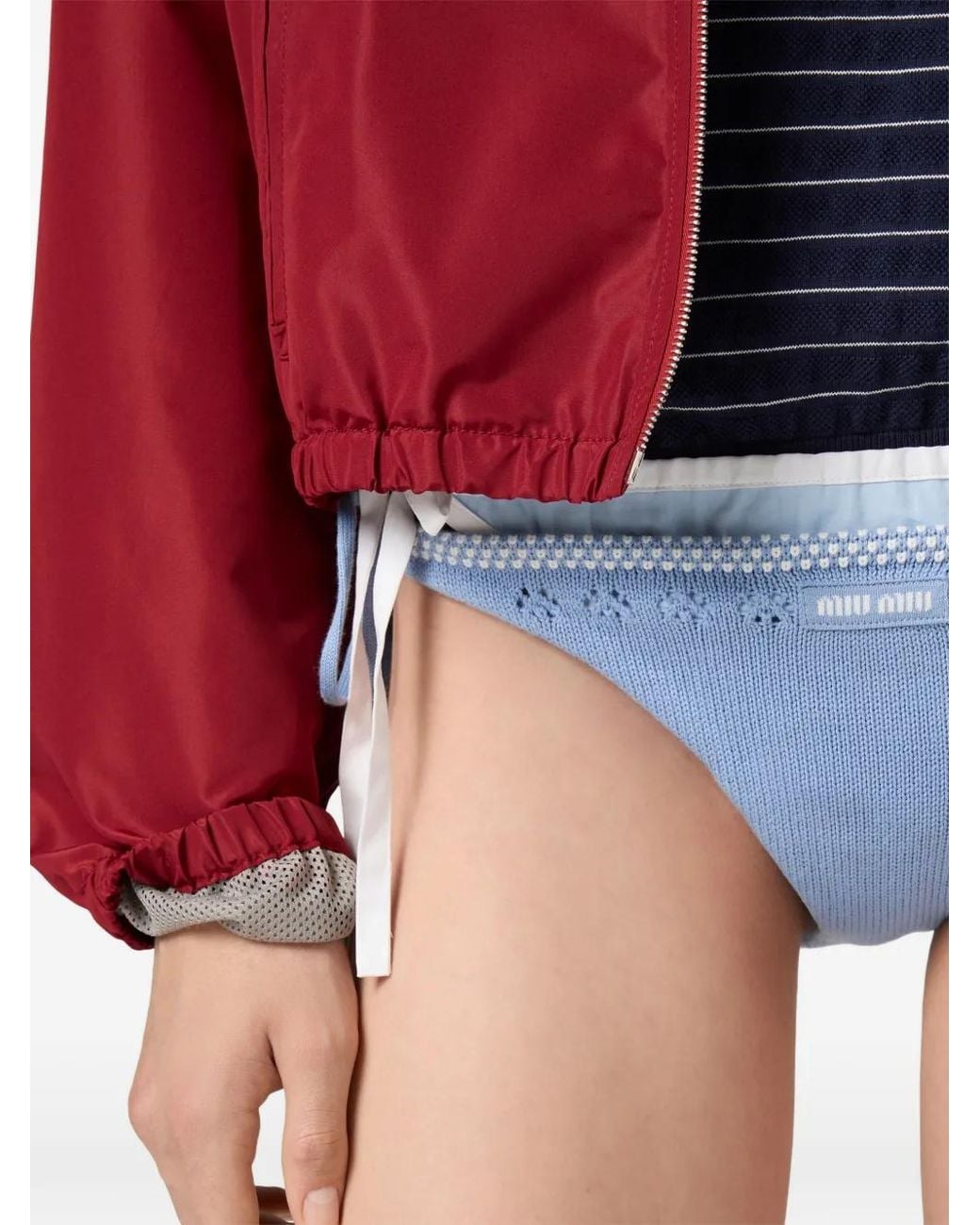 Miu Miu Blue Cotton Panty