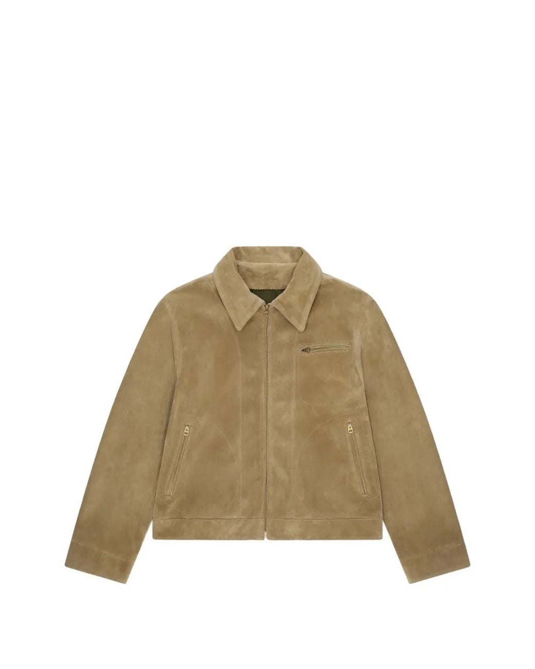 Fortela Natural Rhode Zip Suede Leather Jacket for men
