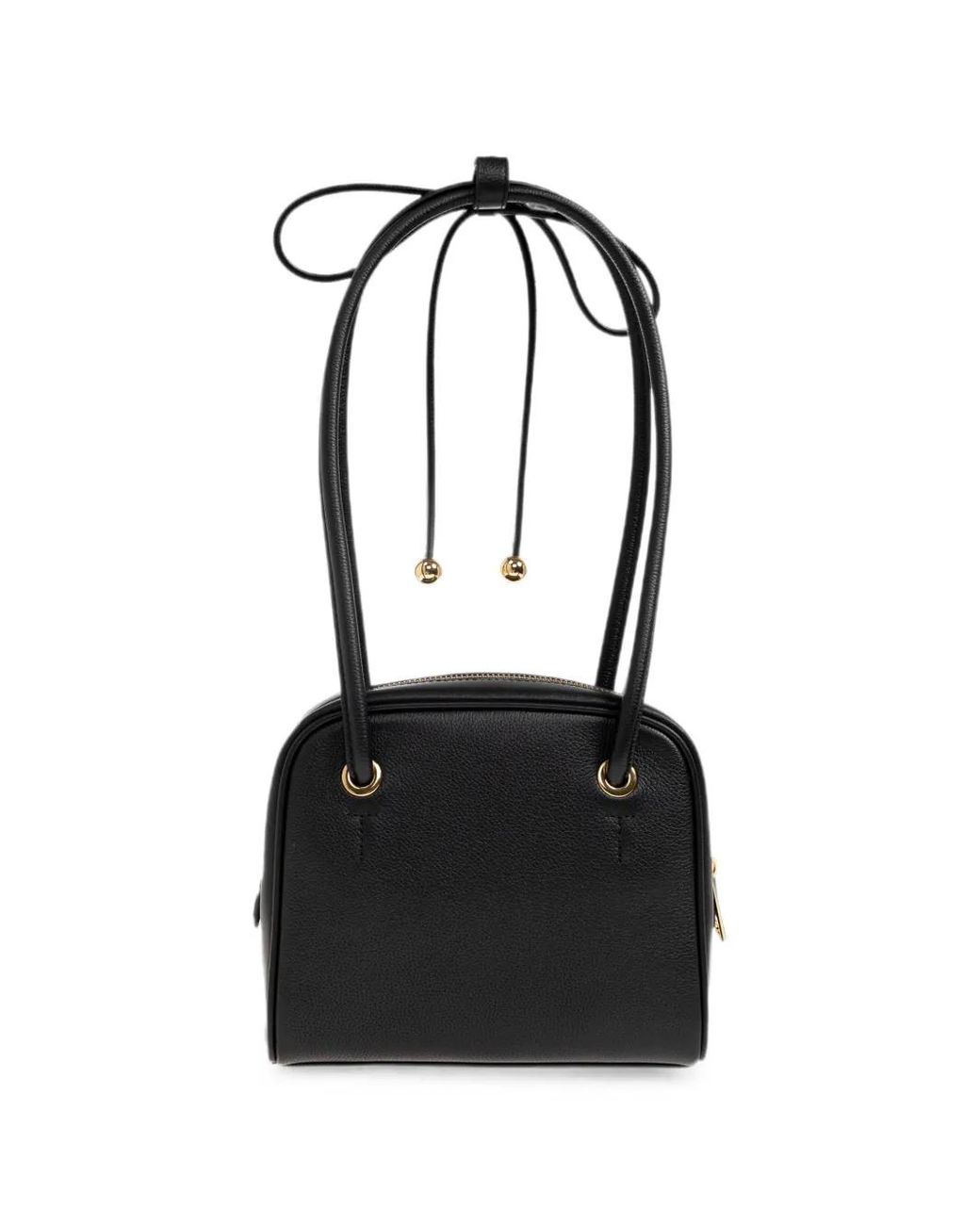Furla Black Poppy Leather Shoulder Bag