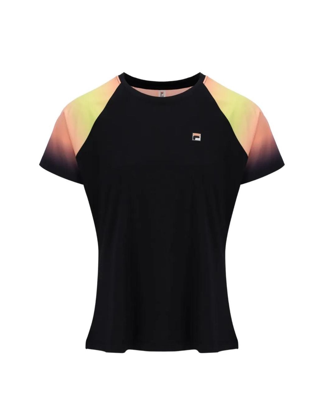 Fila Black Backspin Gradient-Print Top