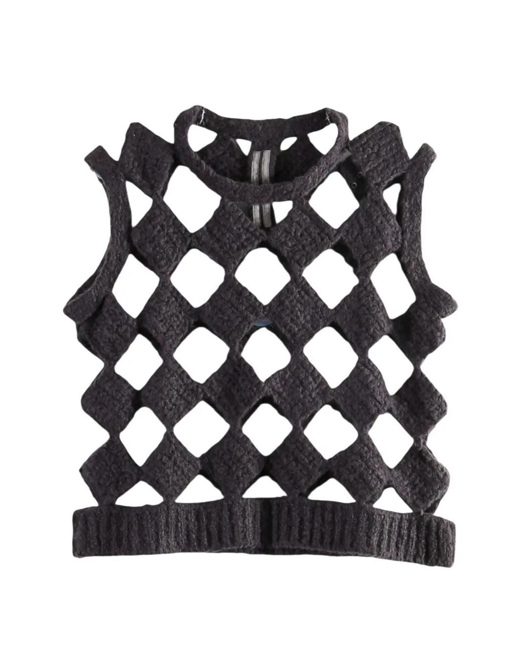 Rick Owens Black Sarutanya Cut-Out Top
