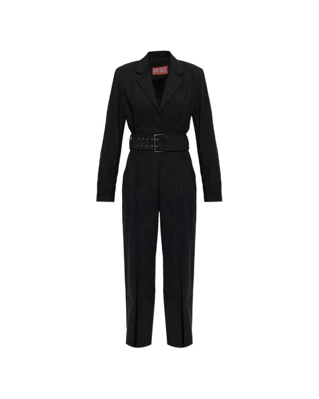 DIESEL Black Belted J-Ael Jumpsuit