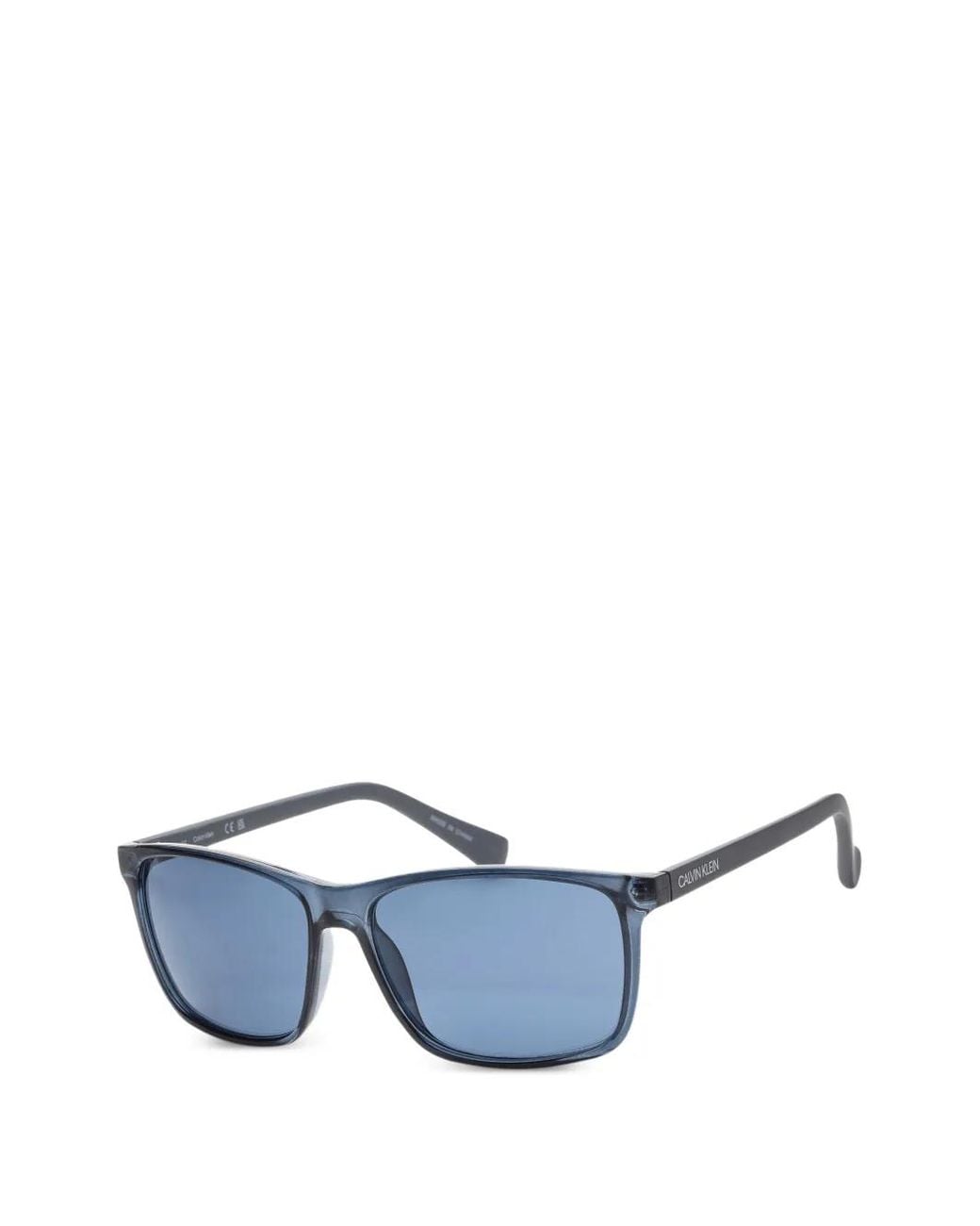 Calvin Klein Blue Rectangle-Frame Sunglasses for men
