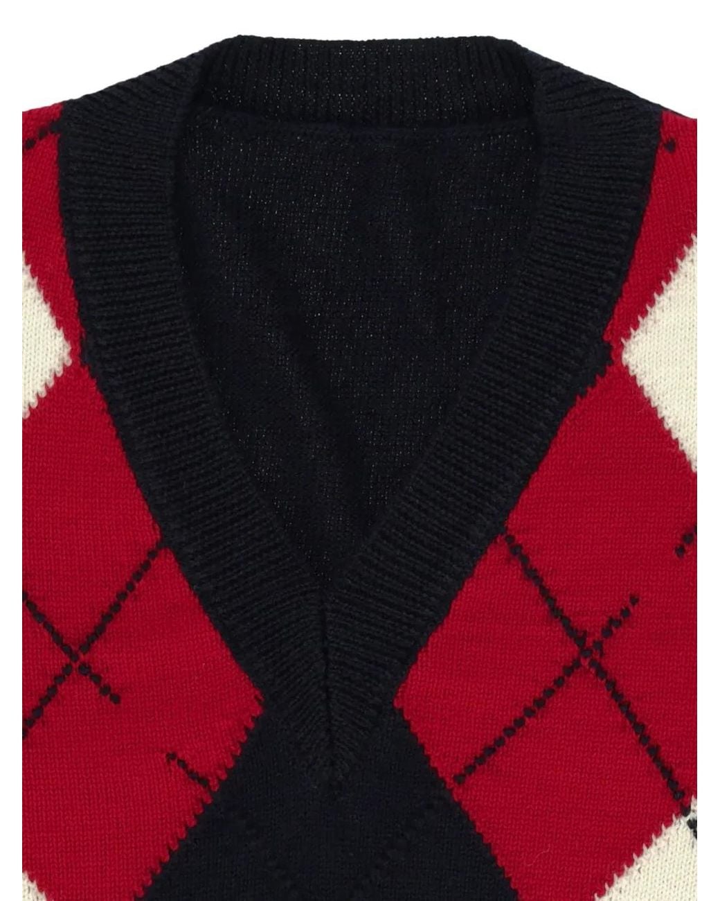Fortela Black Cliff Diamond-Pattern Sweater for men
