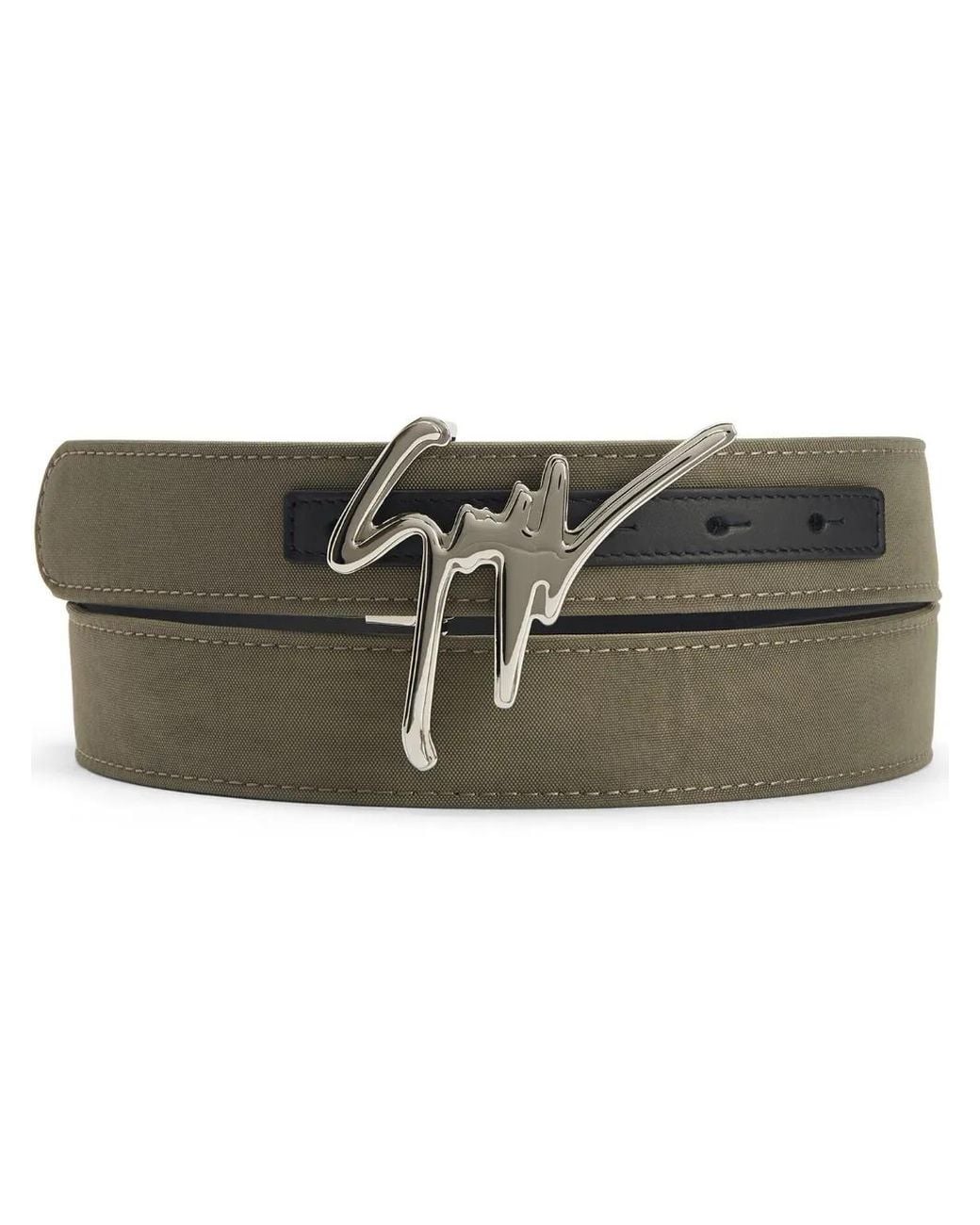 Giuseppe Zanotti Brown Giuseppe Logo-Lettering Belt for men