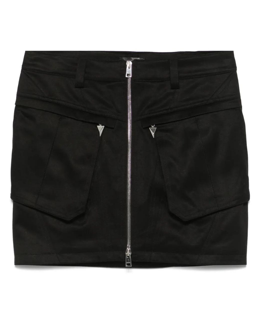 Mugler Black Cargo Mini Skirt