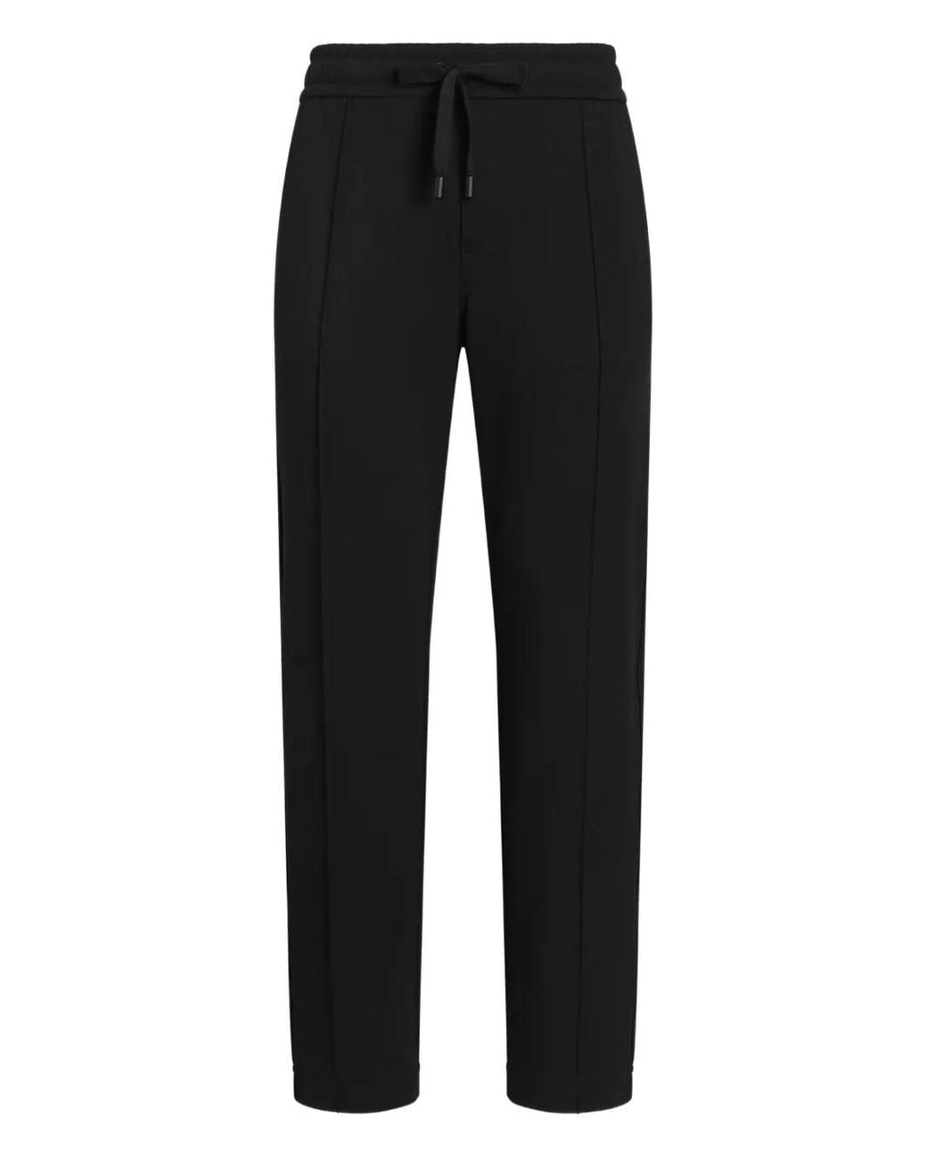 Dolce & Gabbana Black Drawstring-Waistband Track Pants for men