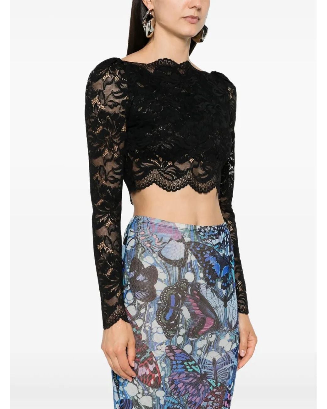 Rabanne Black Crop Top