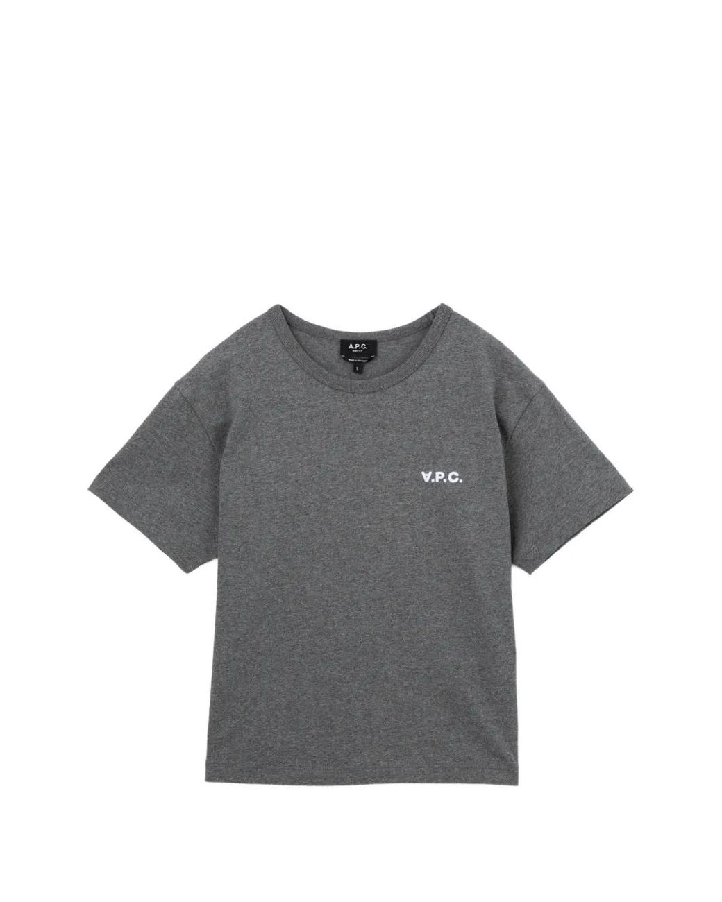 A.P.C. Gray T-Shirt À Logo Imprimé