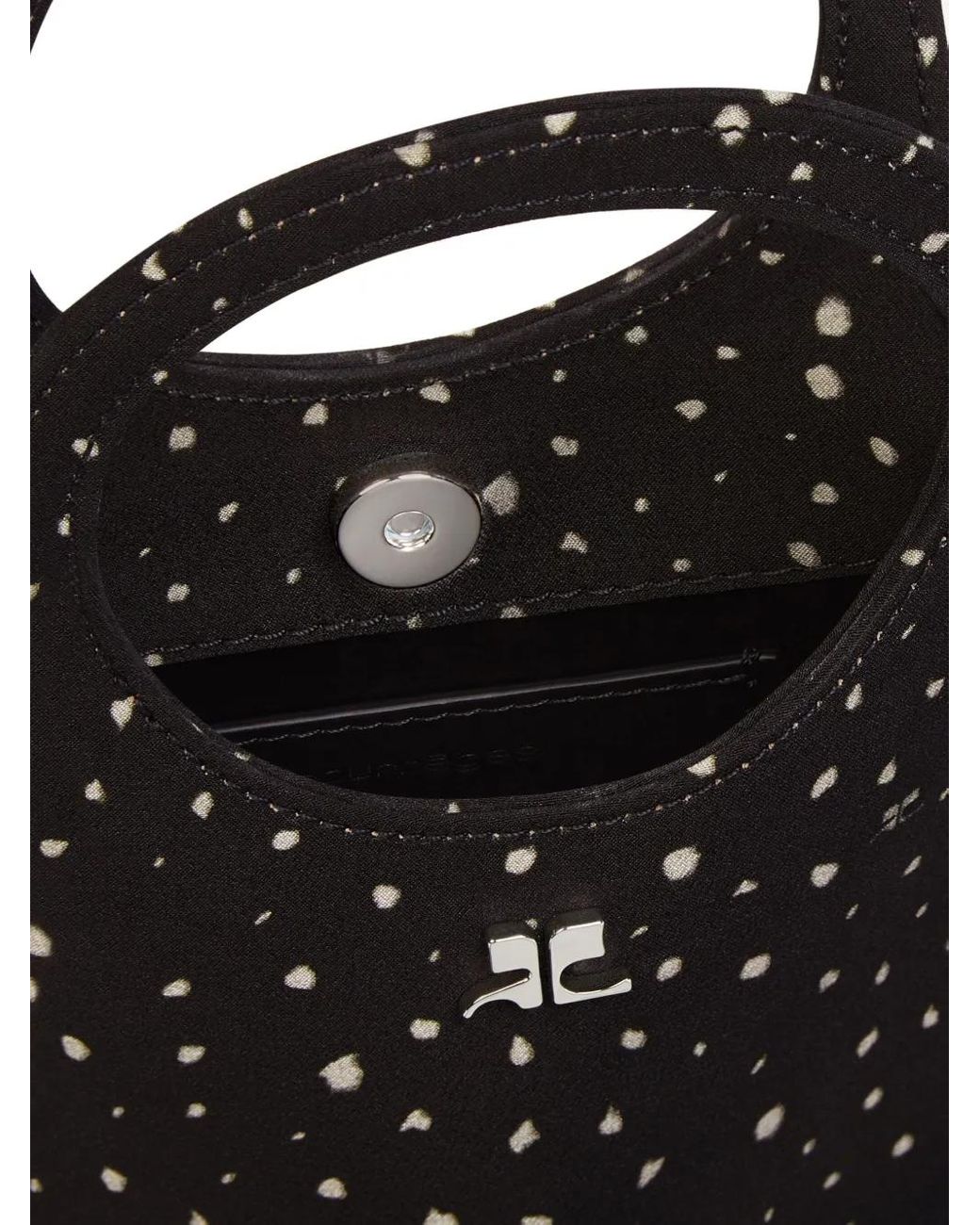 Courreges Black Small Holy Medusa Tote Bag