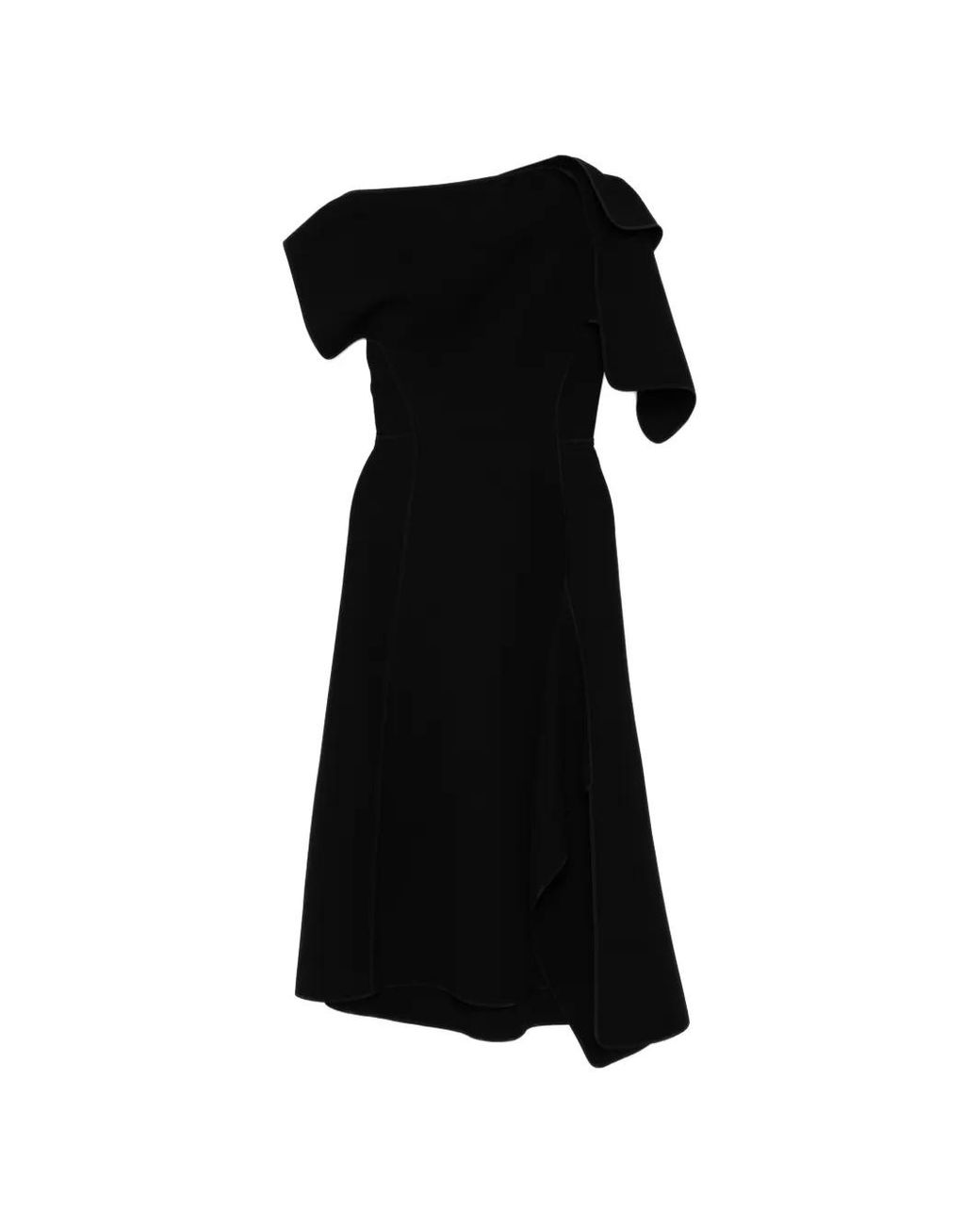 Maticevski Black Diadem Midi Dress