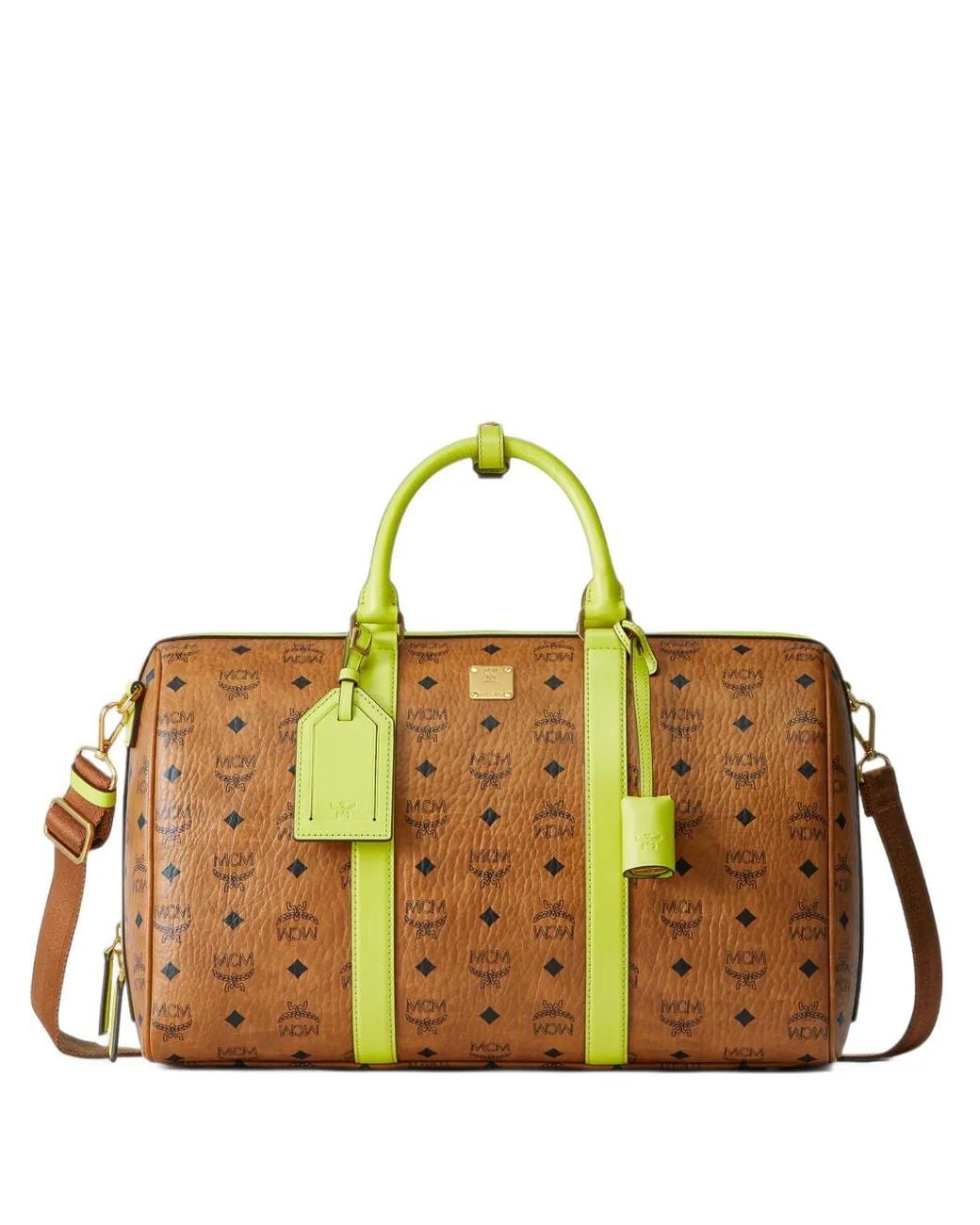MCM Metallic Ottomar Visetos Weekender Bag