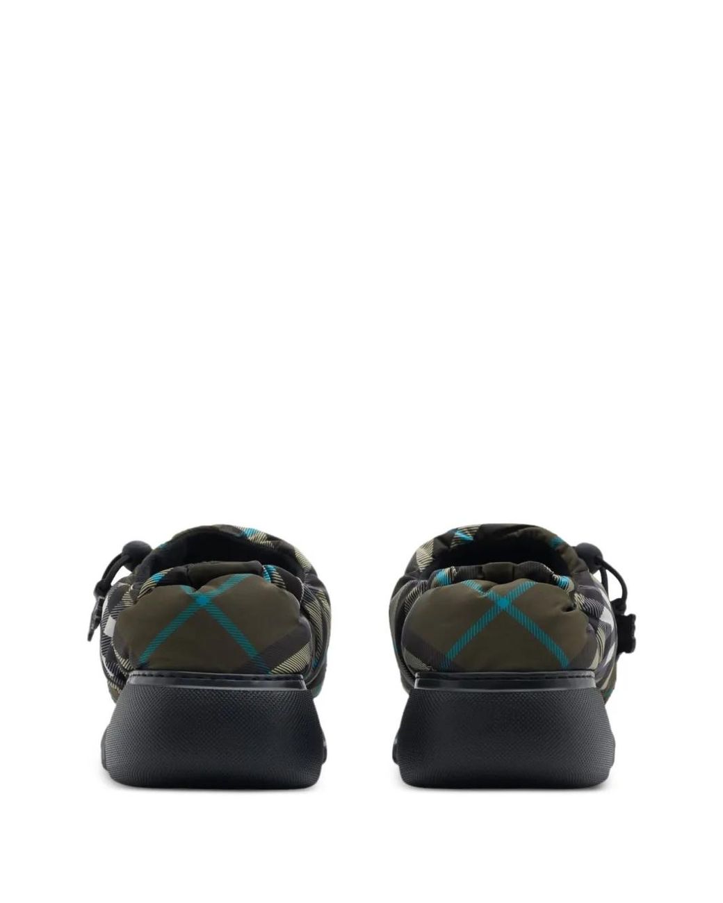 Burberry Black Check-Print Pillow Mules for men