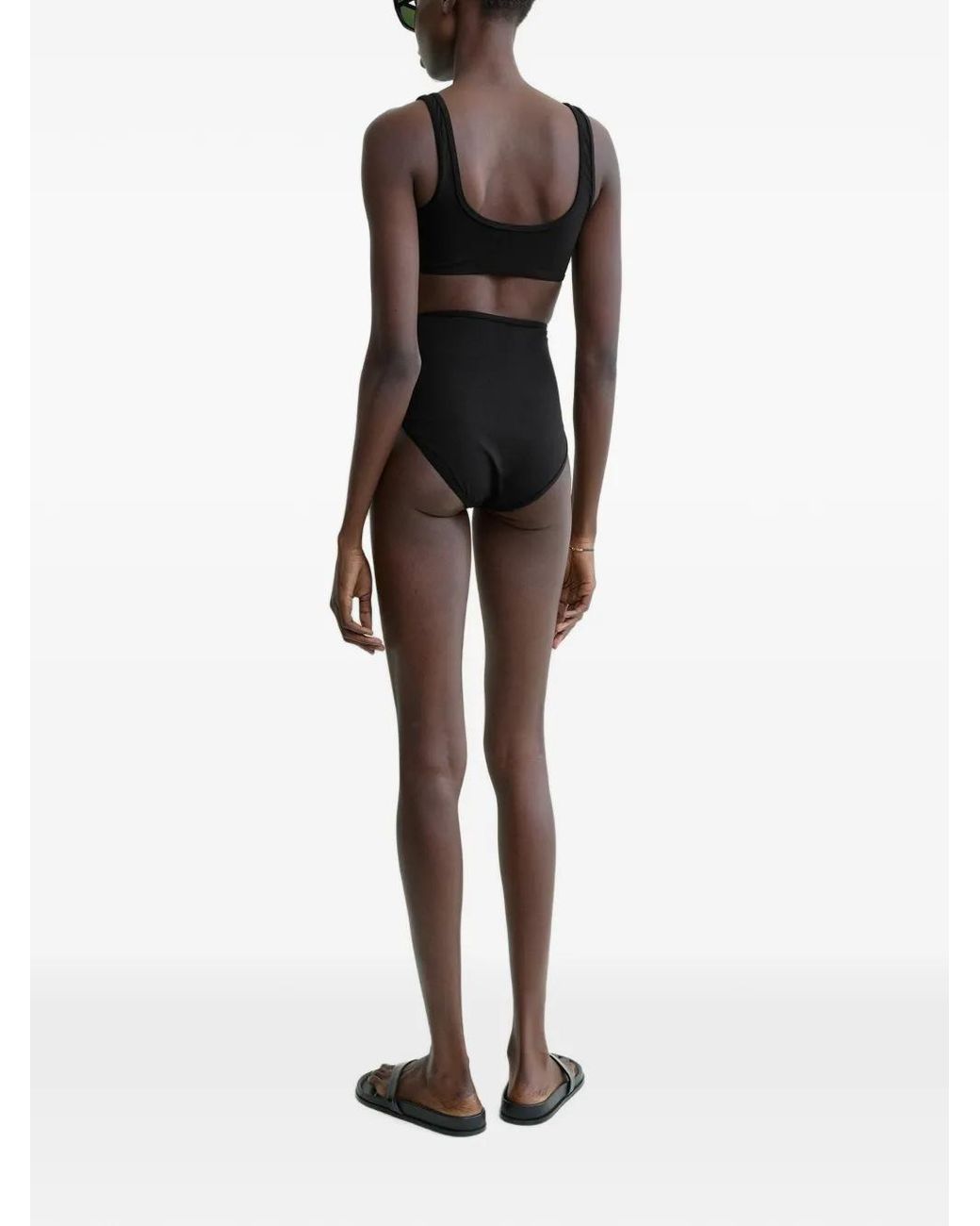 Totême Black High Bikini Bottoms