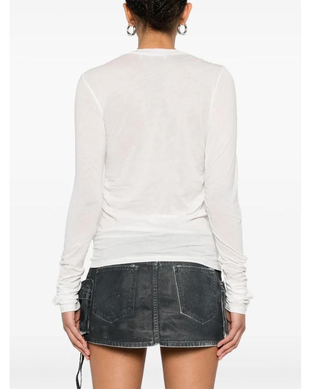 Our Legacy White Strain Slim Longsleeve