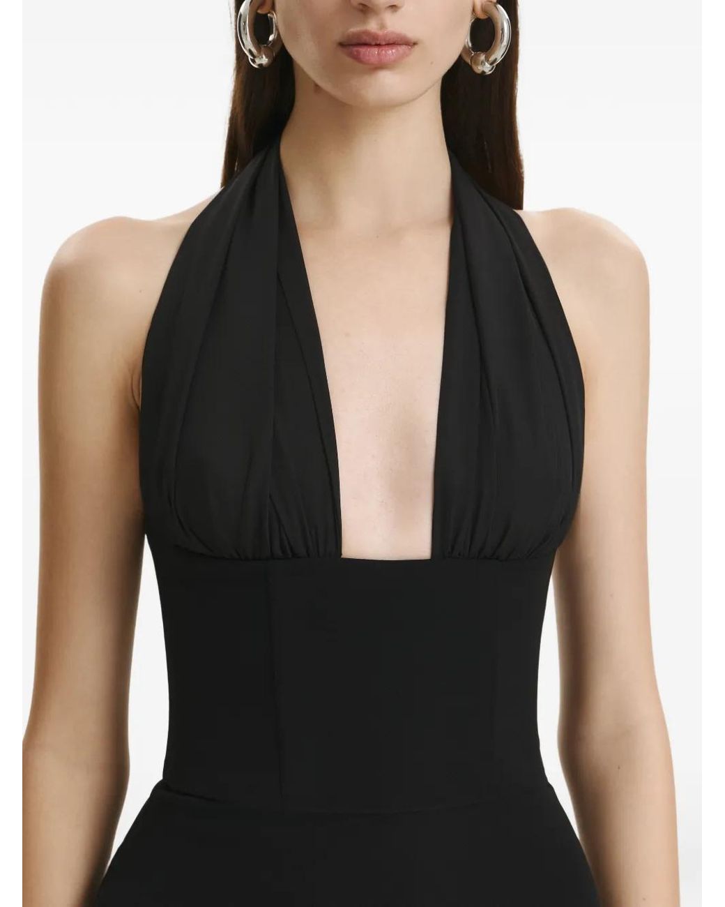 Vestiaire d'un Oiseau Libre Black Dynamic Midi Dress