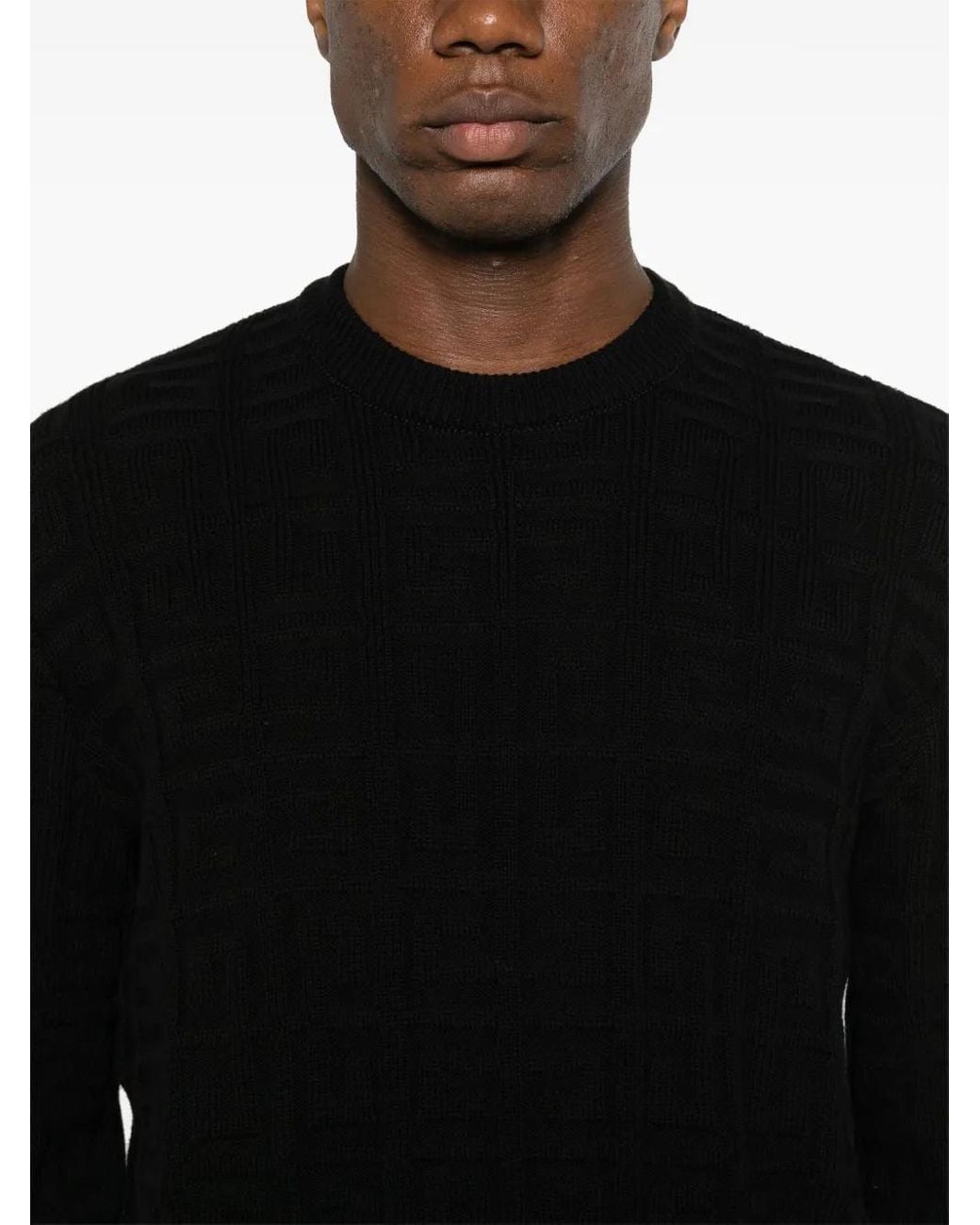 Givenchy Jacquard Knit Sweater in Black für Herren