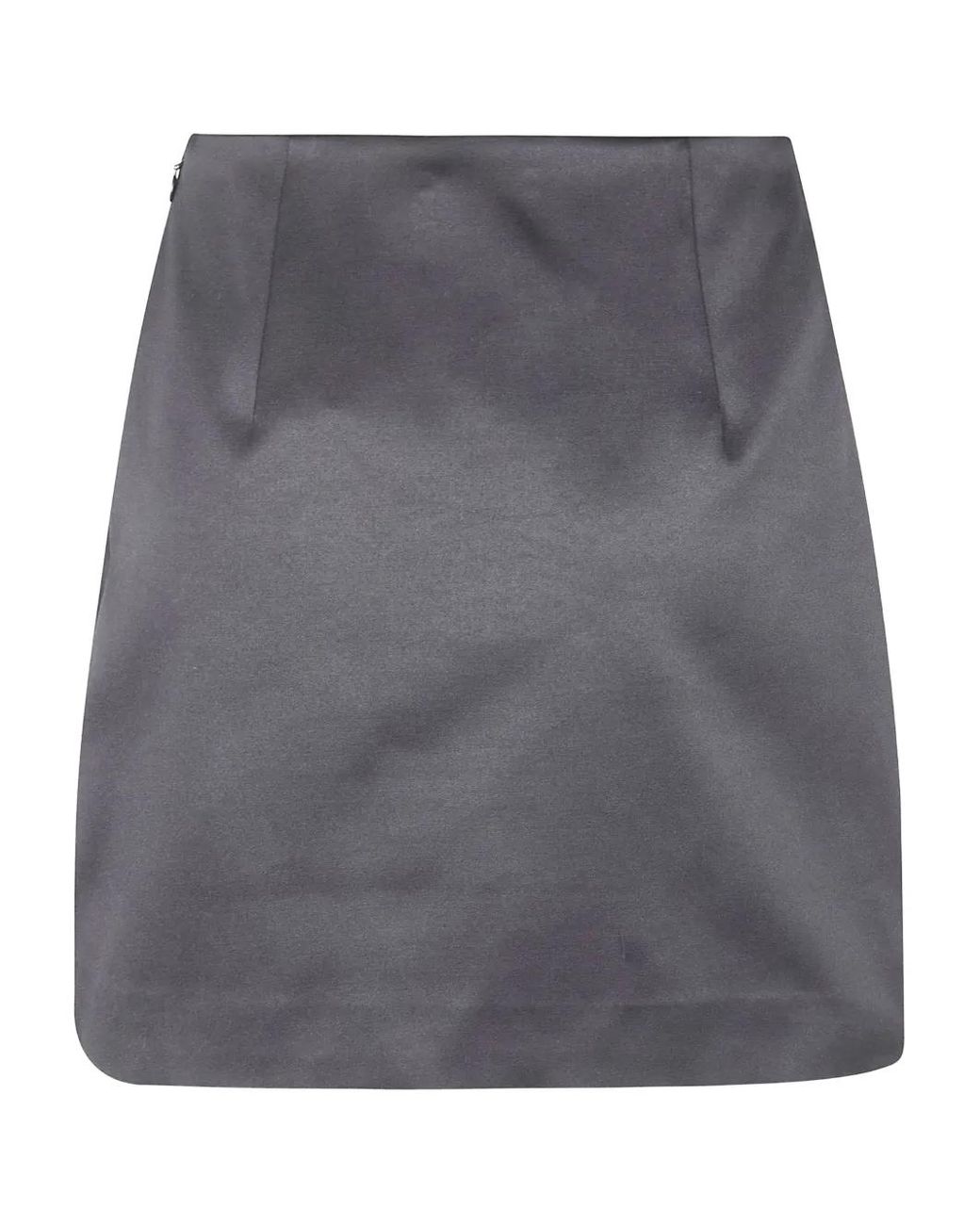 By Malene Birger Gray Raye Asymmetric Mini Skirt